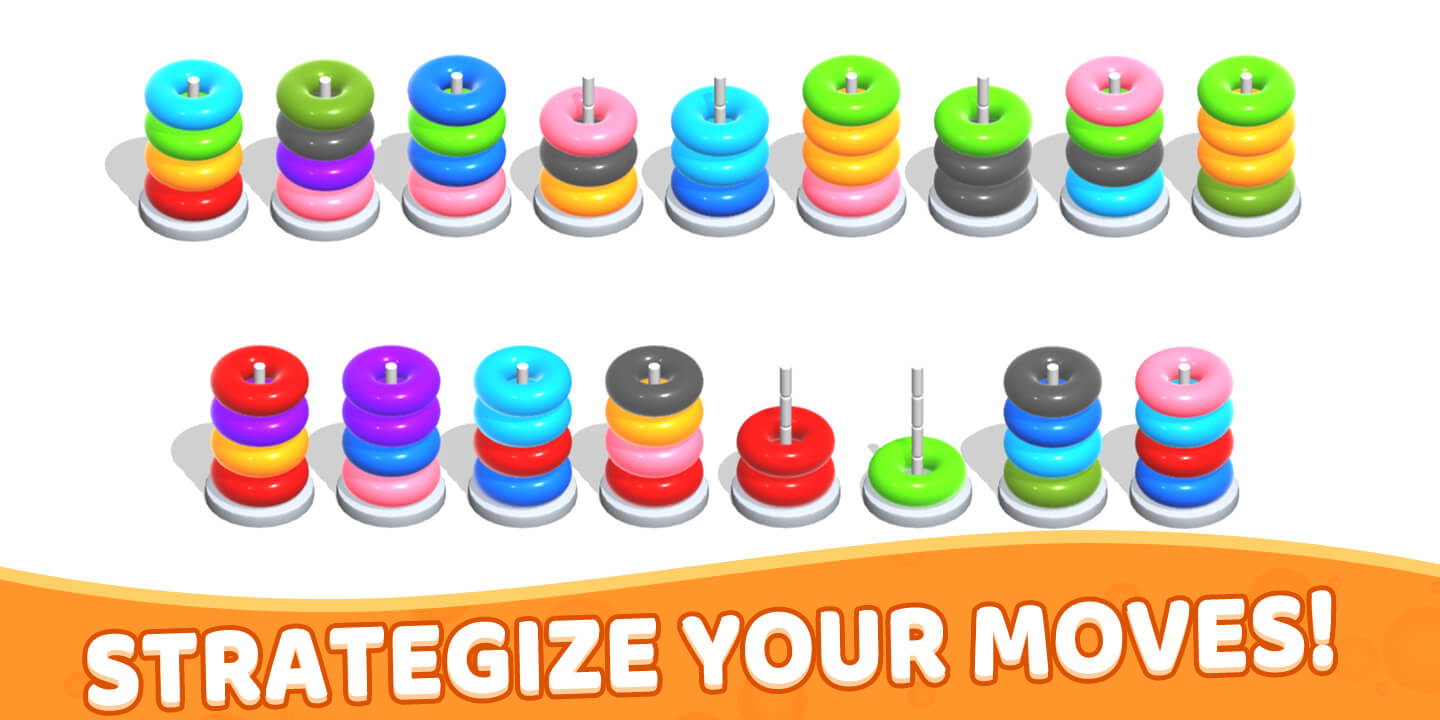 اسکرین شات 6 بازی Color Hoop Stack - Sort Puzzle