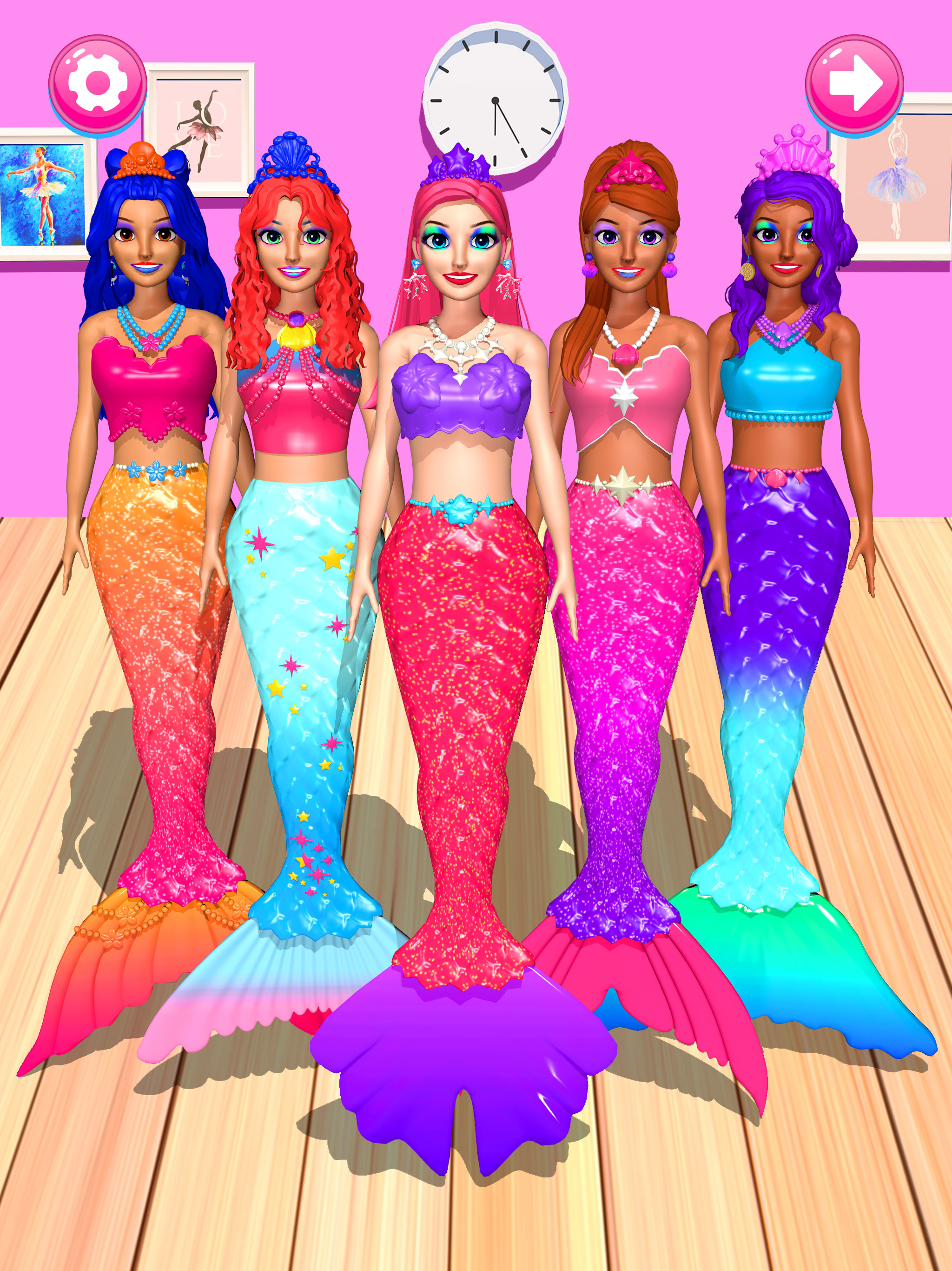 اسکرین شات 4 بازی Color Reveal Mermaid Games