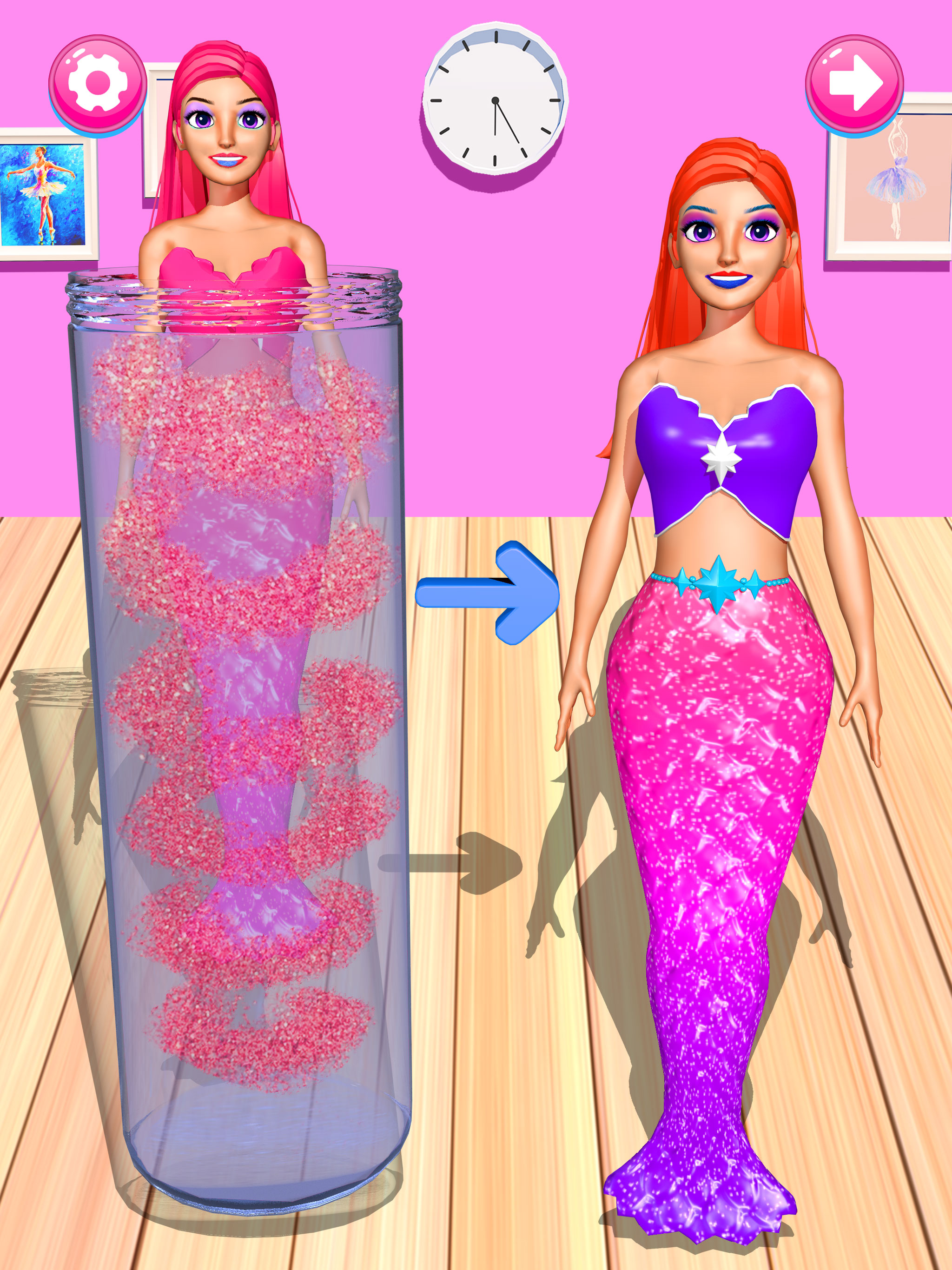اسکرین شات 3 بازی Color Reveal Mermaid Games