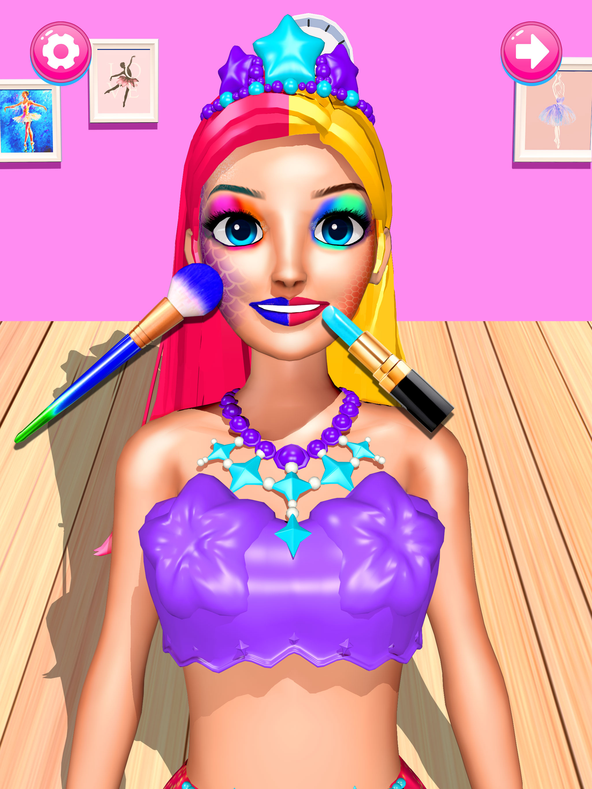 اسکرین شات 5 بازی Color Reveal Mermaid Games