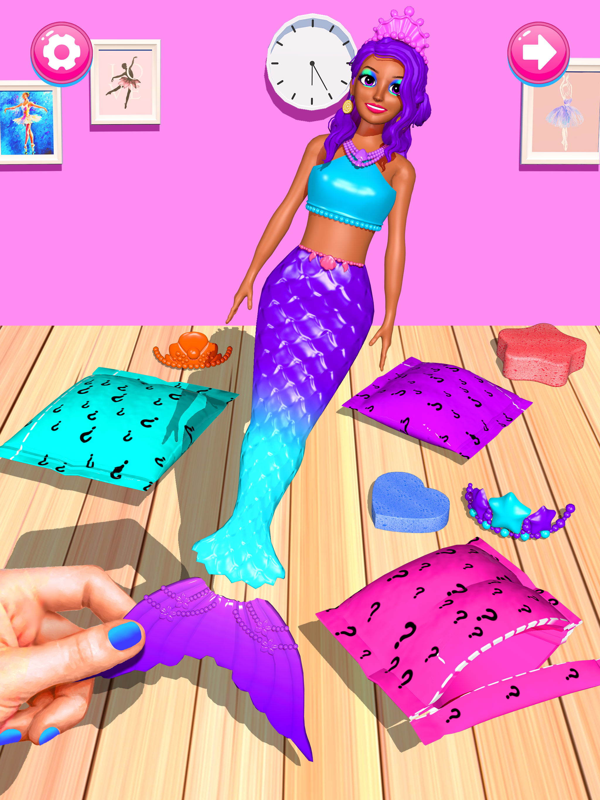 اسکرین شات 2 بازی Color Reveal Mermaid Games