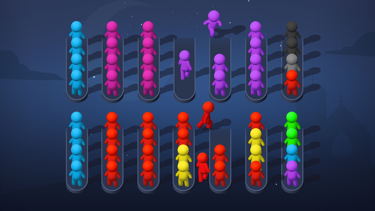 اسکرین شات 3 بازی Sort Puzzle - stickman games