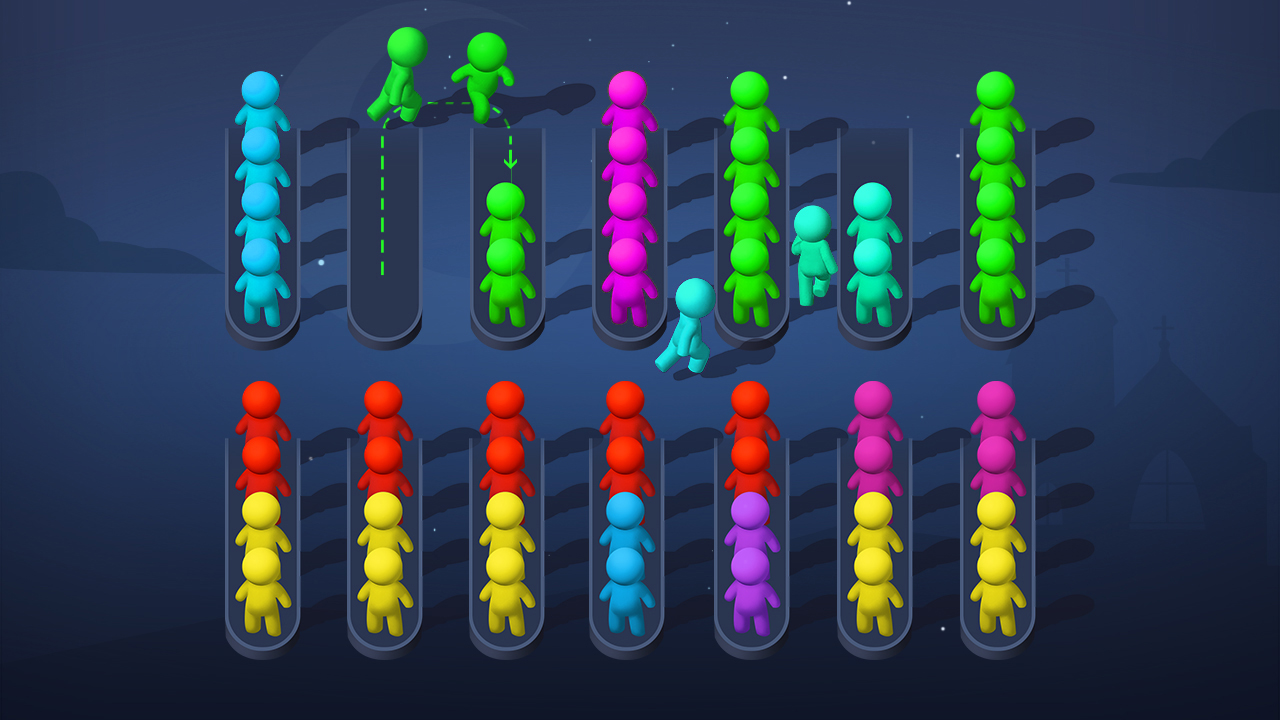 اسکرین شات 2 بازی Sort Puzzle - stickman games
