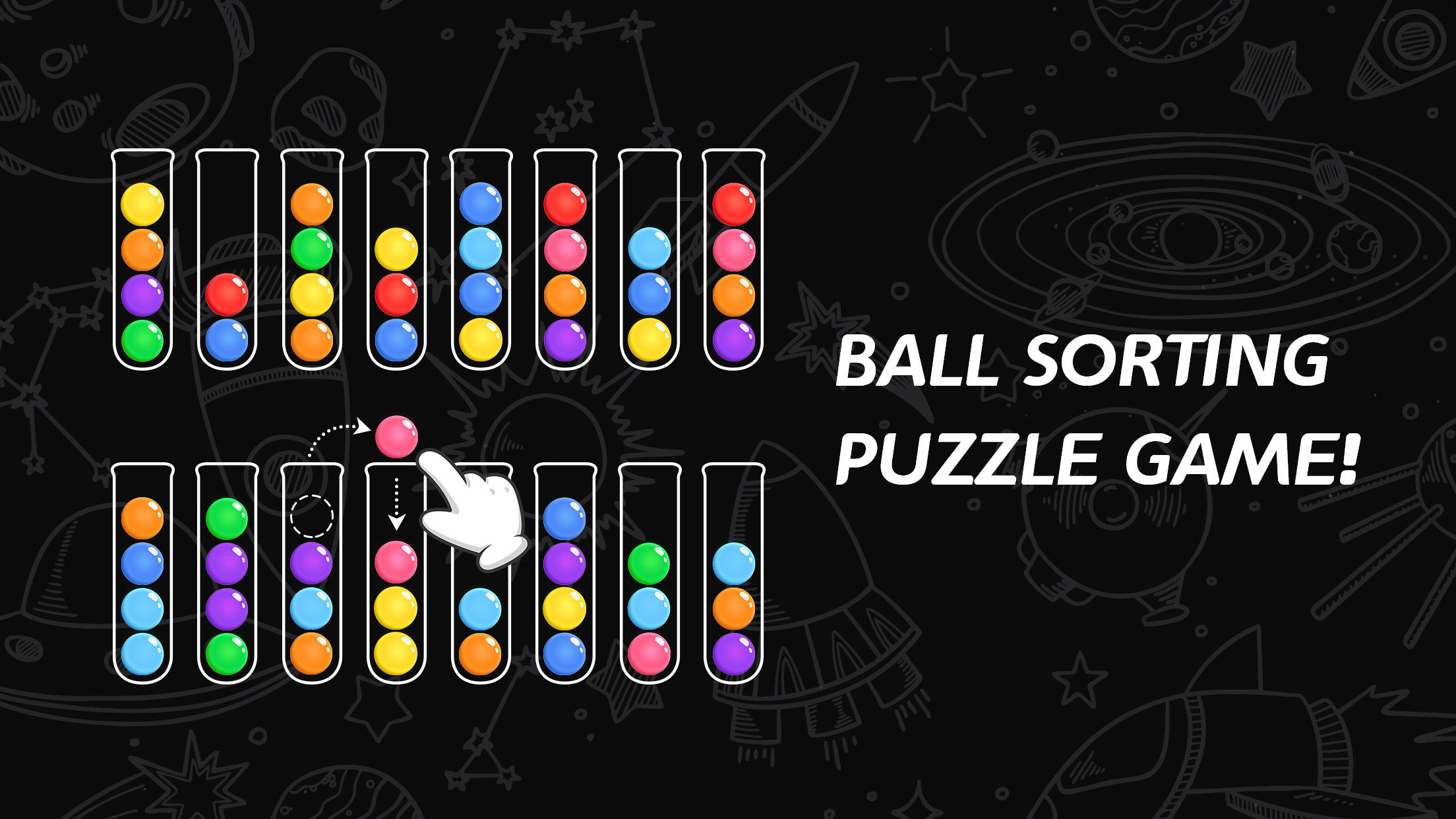 اسکرین شات 1 بازی Ball Sort Game: Bubble Sort