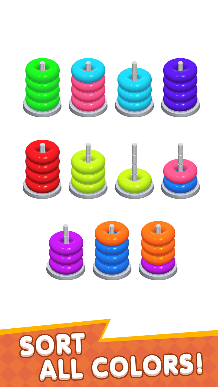 اسکرین شات 4 بازی Color Stack Sort Puzzle