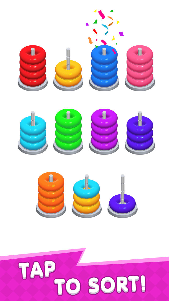 اسکرین شات 6 بازی Color Stack Sort Puzzle