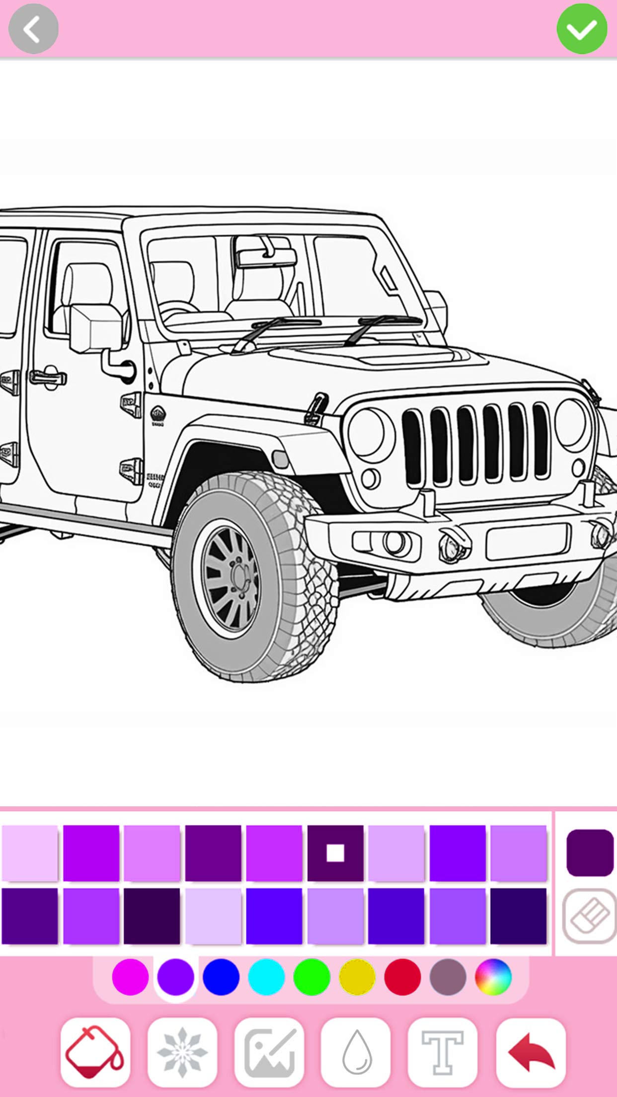اسکرین شات 4 بازی Car coloring games - Color car