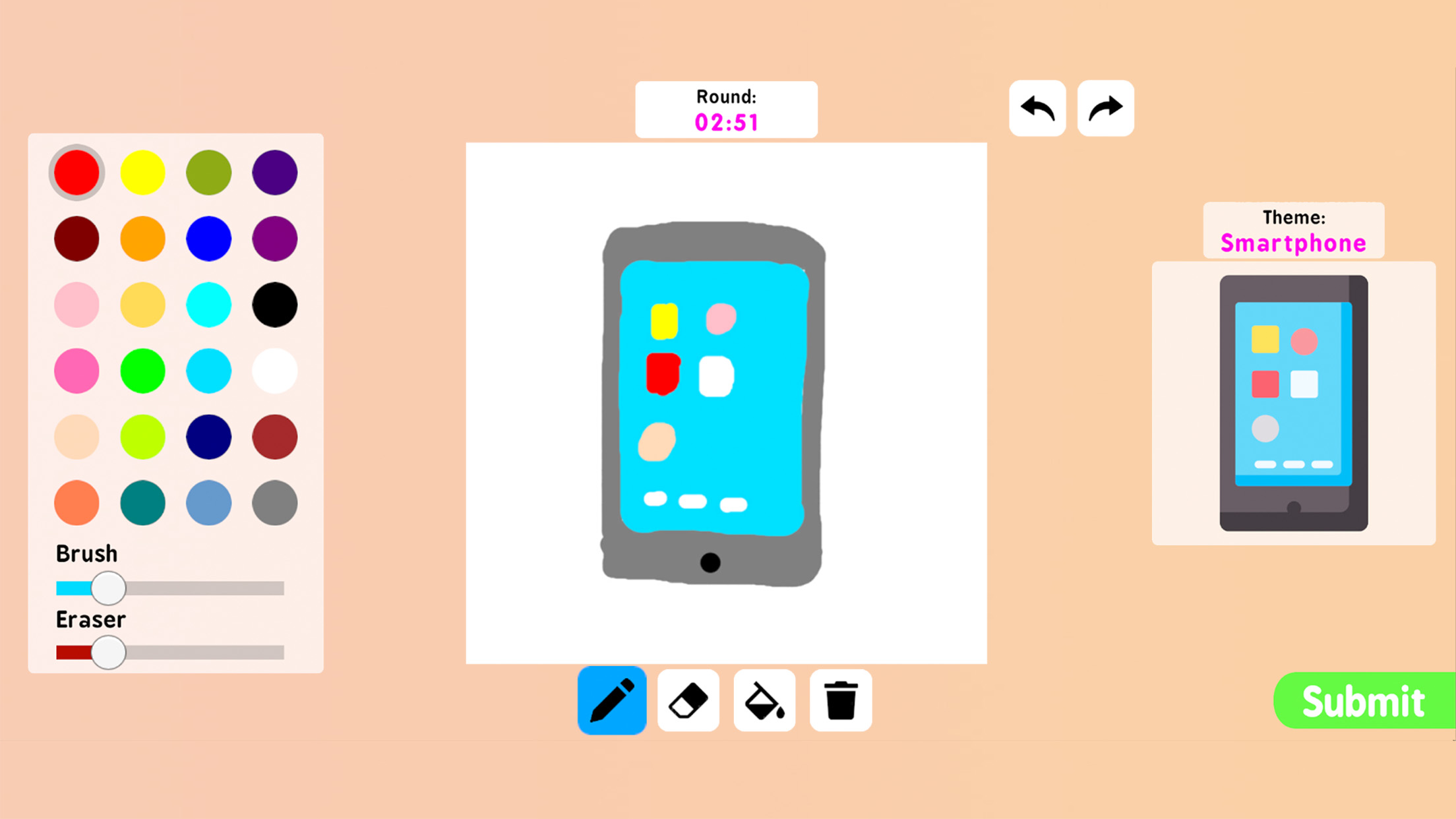 اسکرین شات 5 برنامه Coloring games: speed drawing