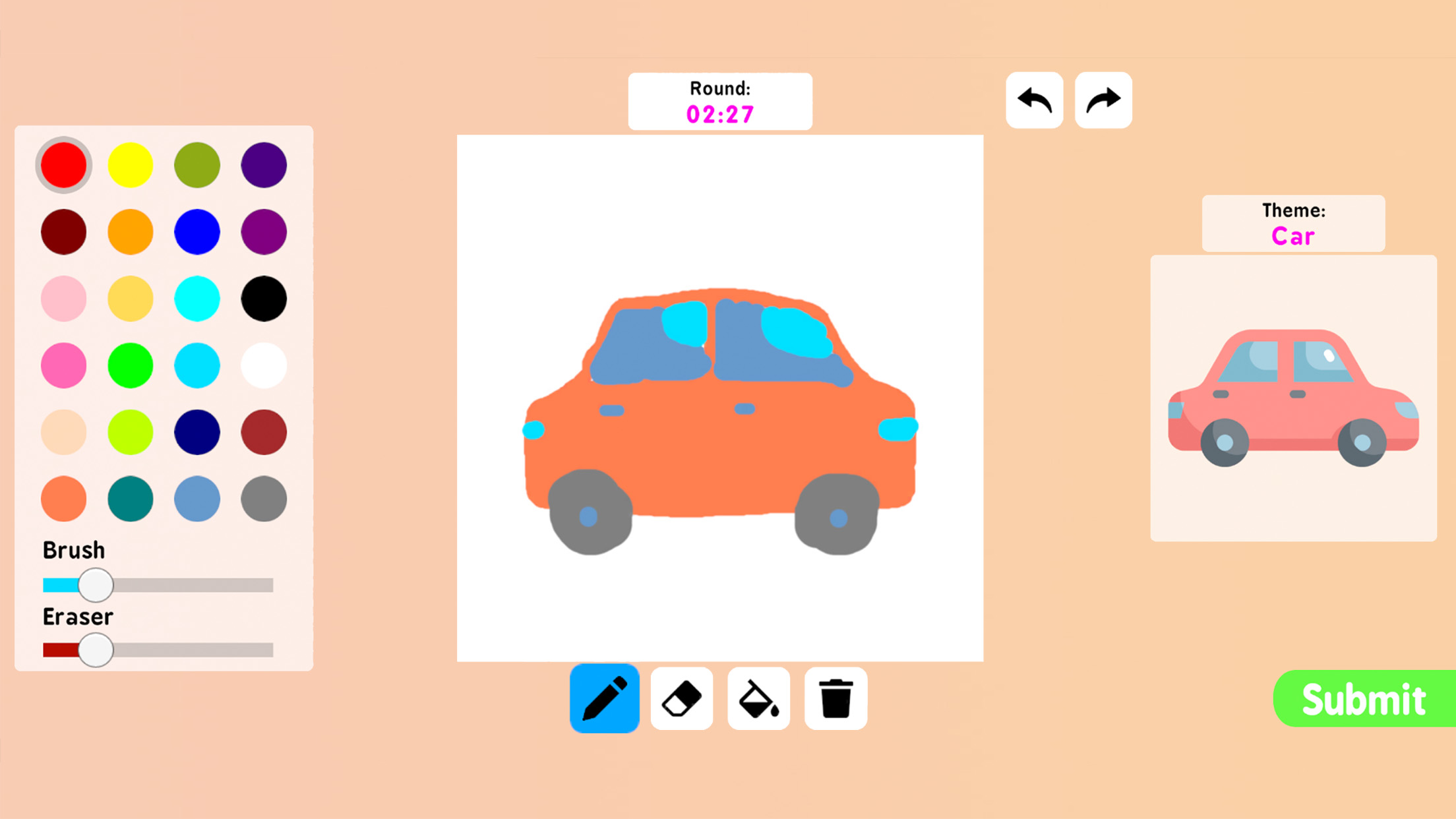 اسکرین شات 4 برنامه Coloring games: speed drawing
