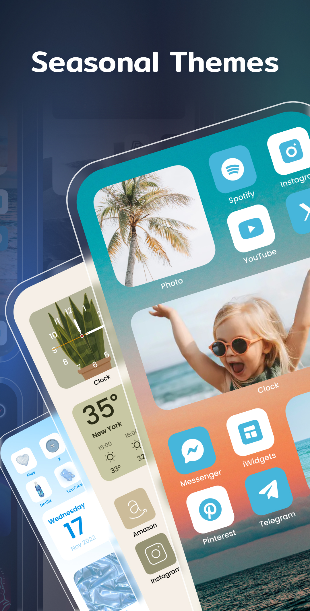 اسکرین شات 6 برنامه Color Widgets, Theme: iWidgets