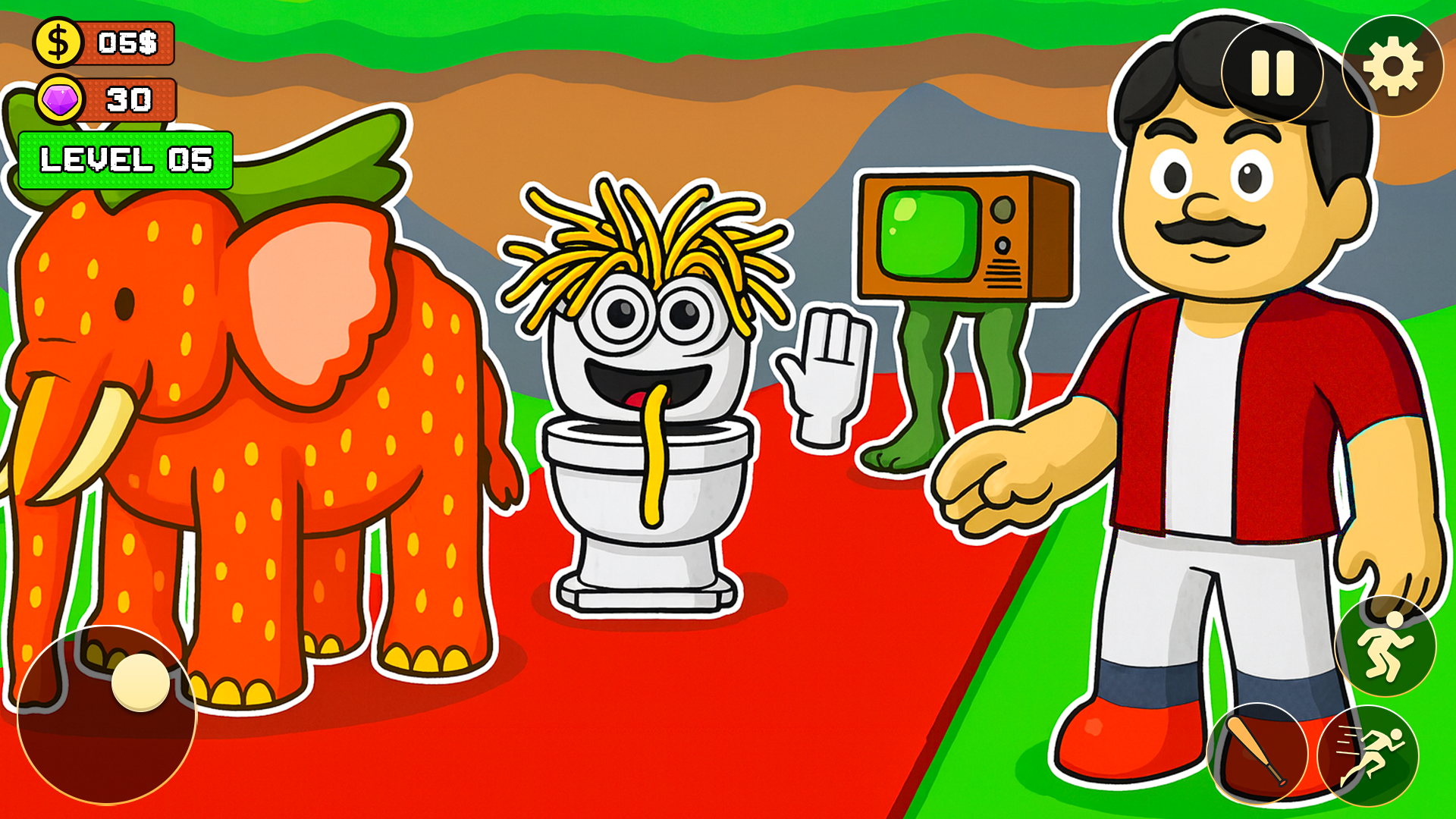 اسکرین شات 3 بازی Steal n Catch a MemeRots Game