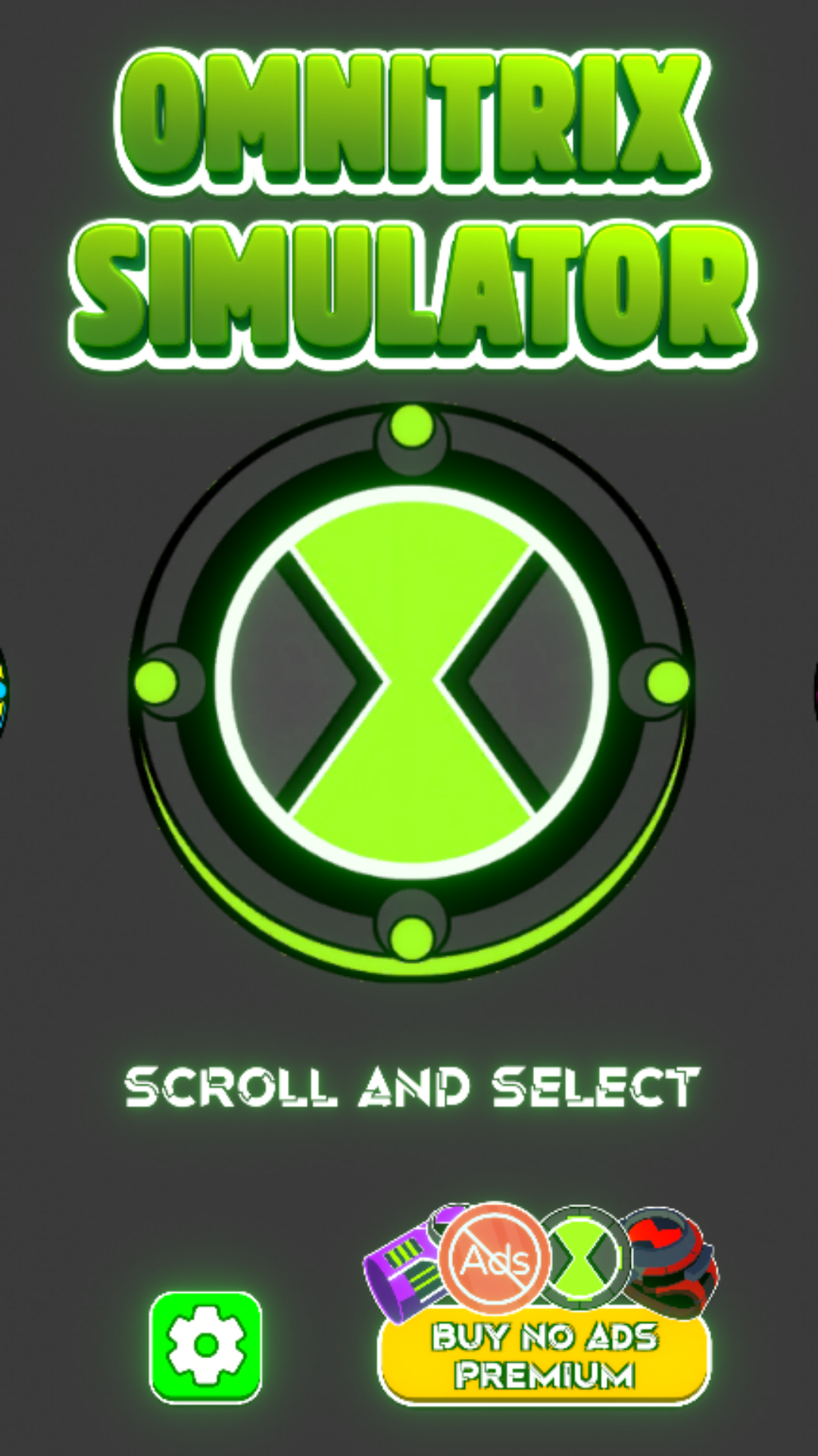اسکرین شات 1 بازی Omnitrix Simulator 2D