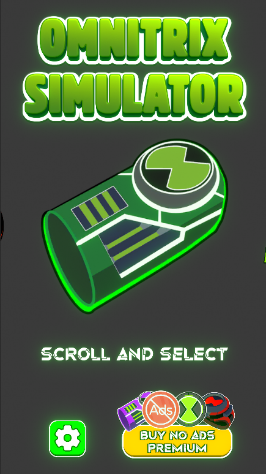 اسکرین شات 2 بازی Omnitrix Simulator 2D