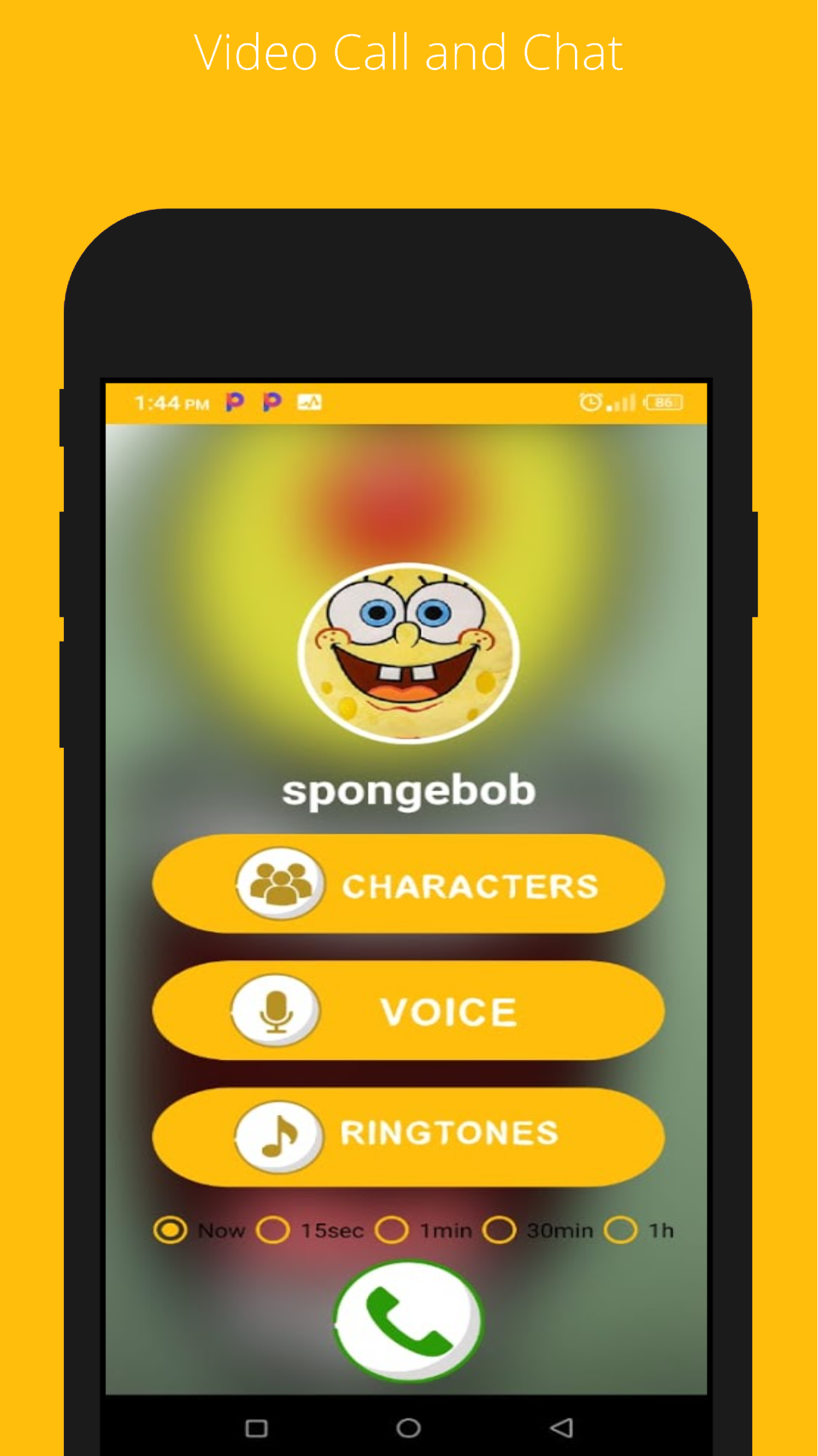 اسکرین شات 4 برنامه Bob Calls You - Fake Call Simu