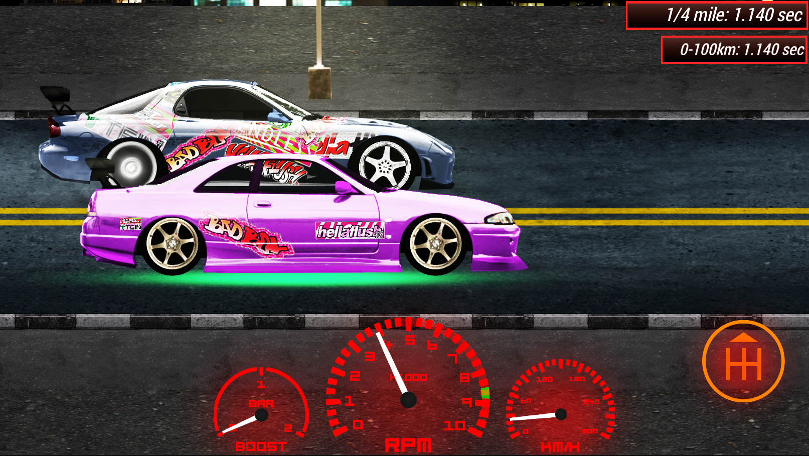 اسکرین شات 1 بازی Japan Drag Racing 2D