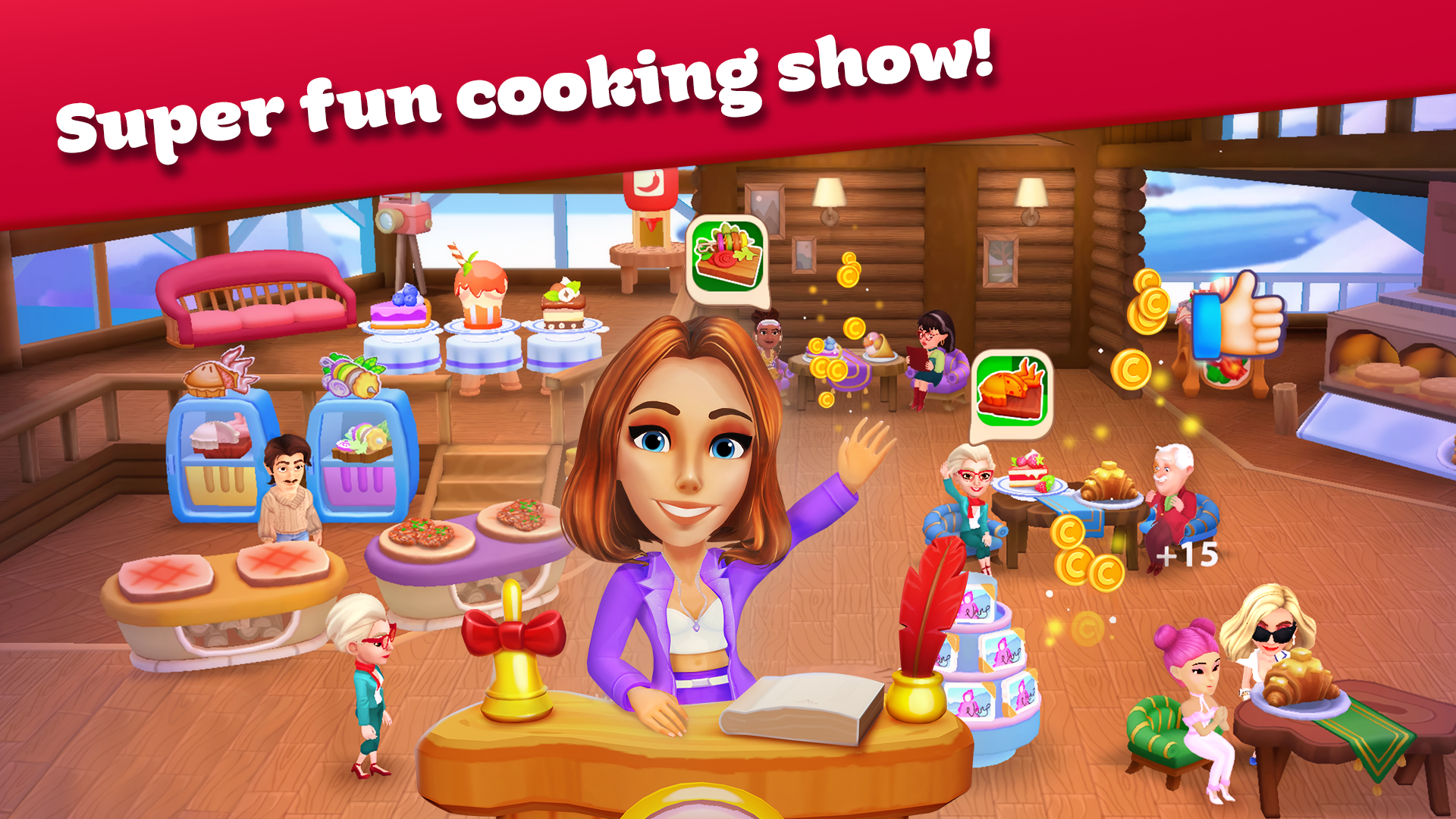 اسکرین شات 2 بازی Cooking Stories: Fun cafe game