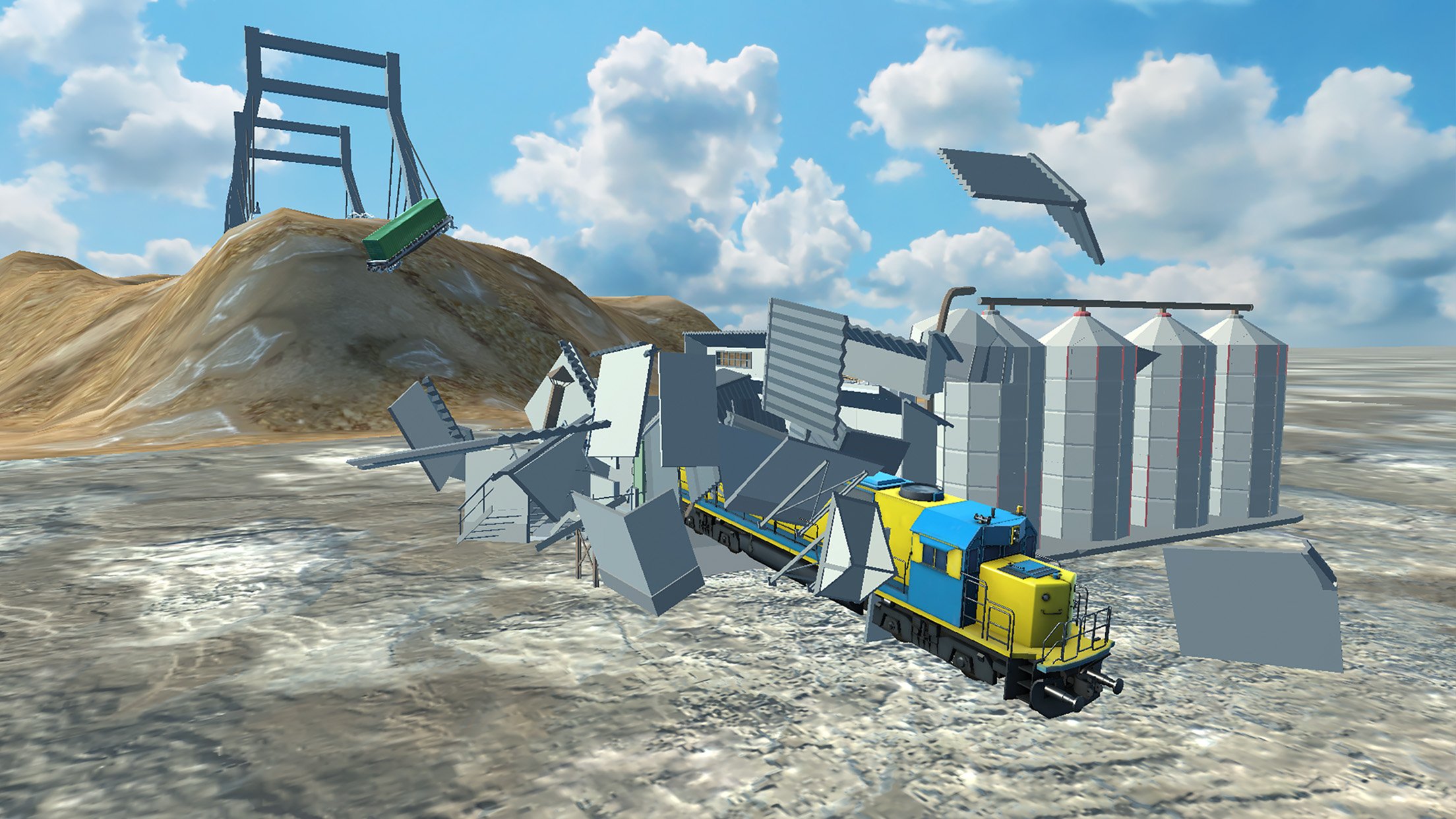 اسکرین شات 3 بازی Train vs car games. Train game
