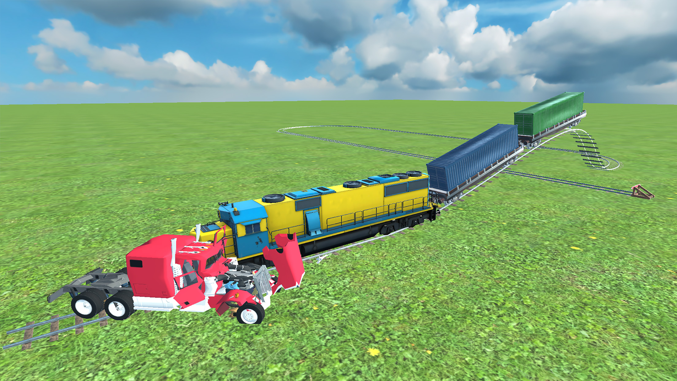 اسکرین شات 2 بازی Train vs car games. Train game