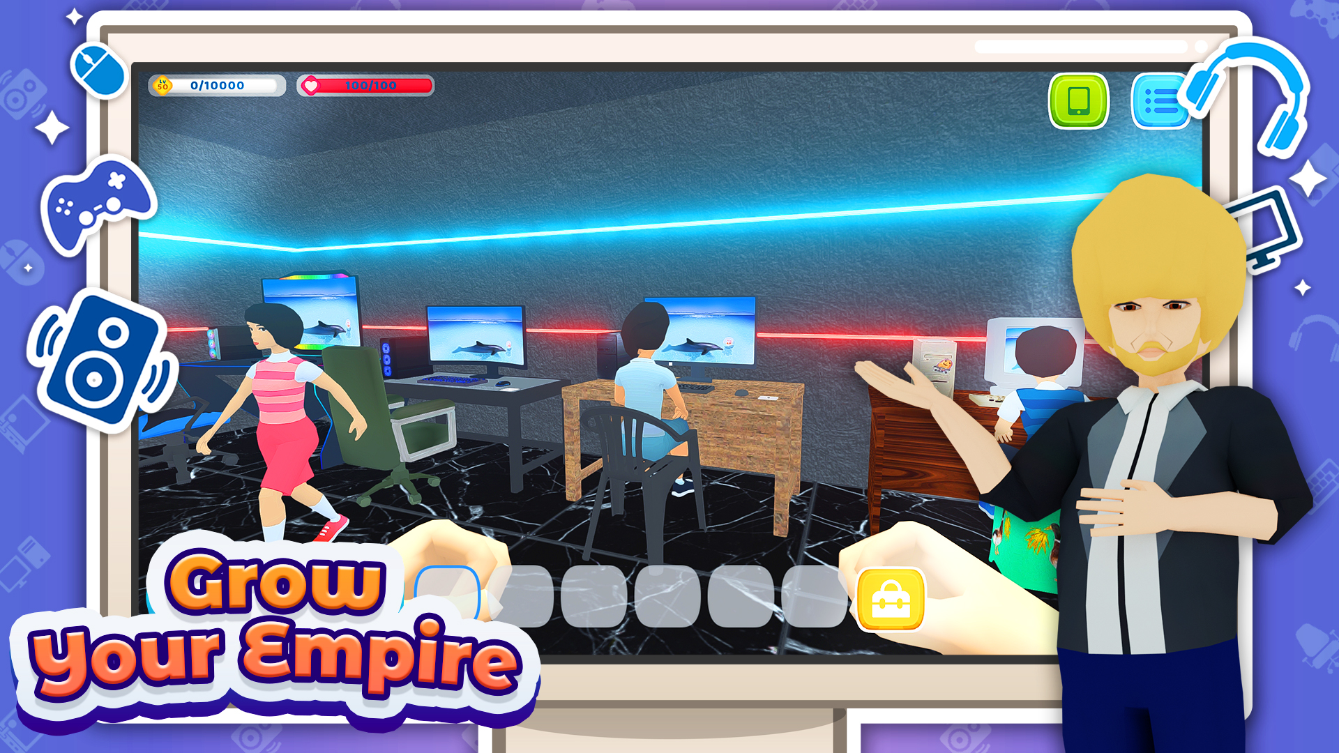 اسکرین شات 2 بازی Gaming Cafe Life