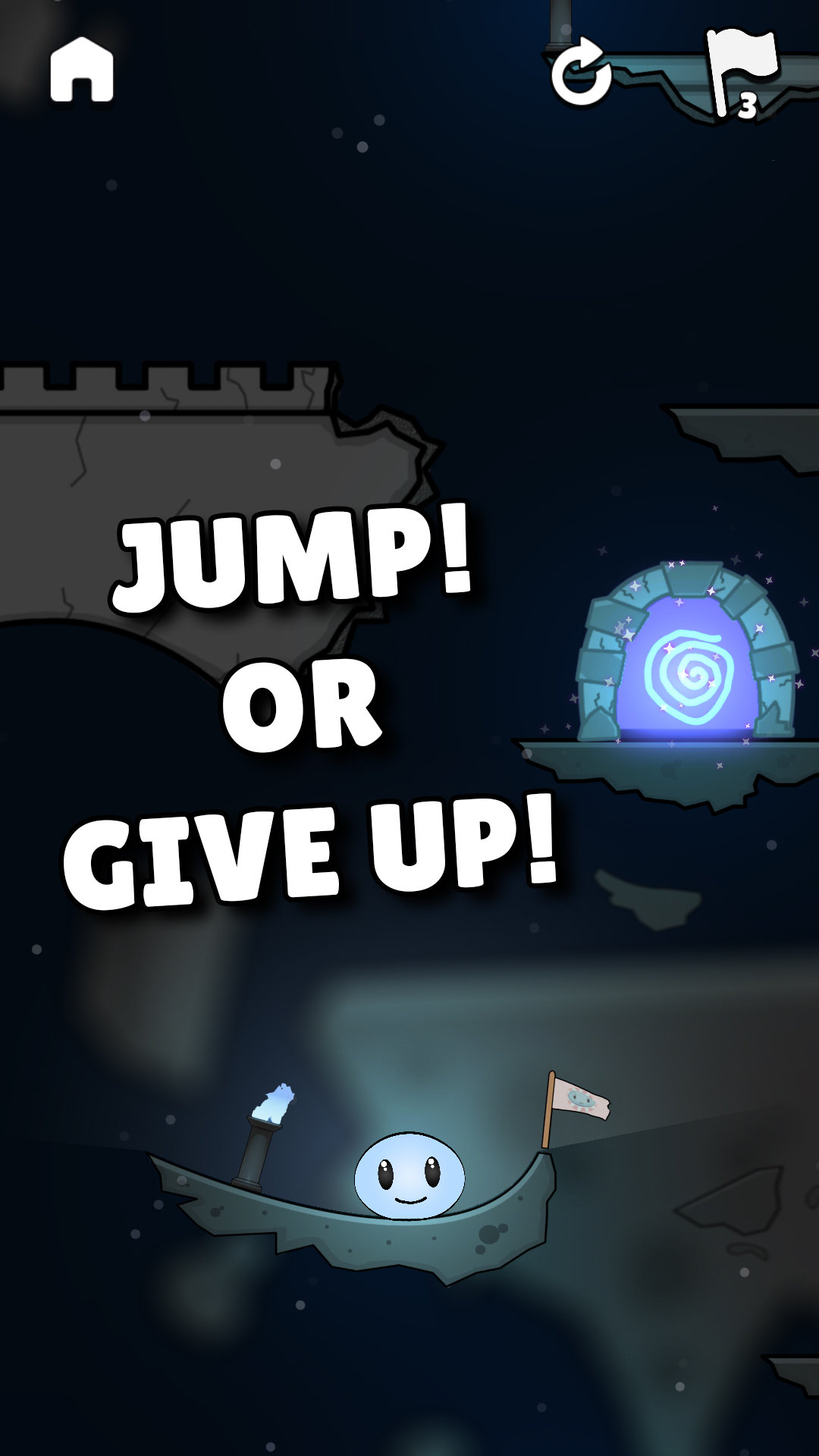 اسکرین شات 1 بازی Jump Or Give Up!