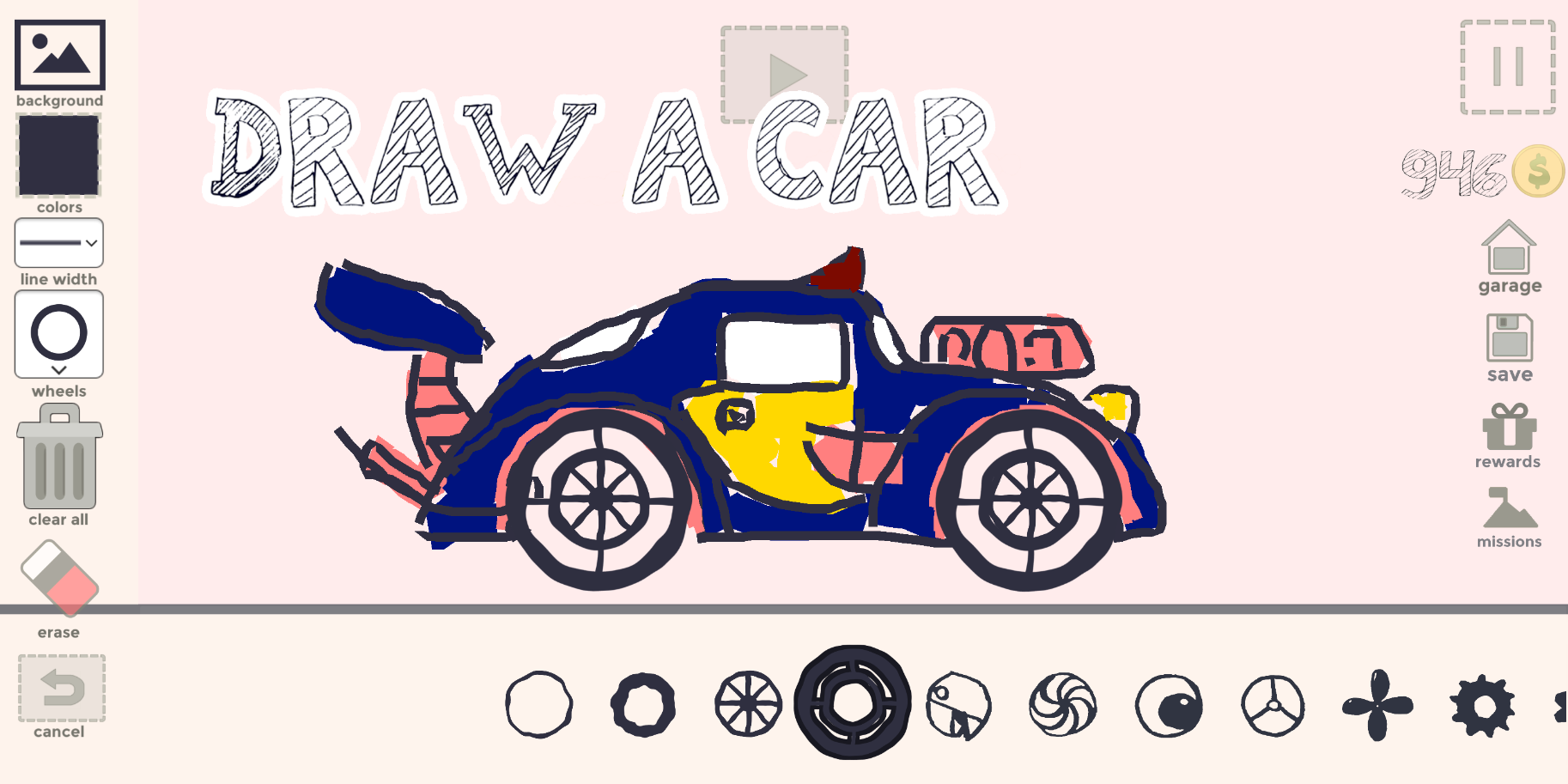 اسکرین شات 1 بازی Draw Your Car - Create Own Car