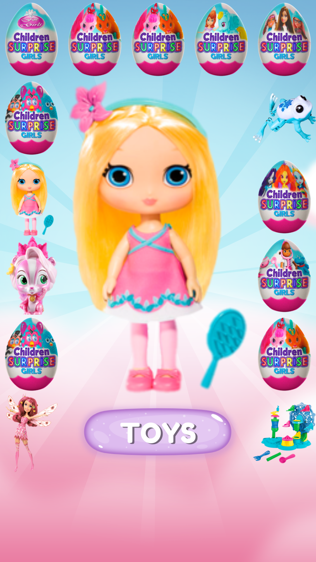 اسکرین شات 1 بازی Surprise Eggs for Girls