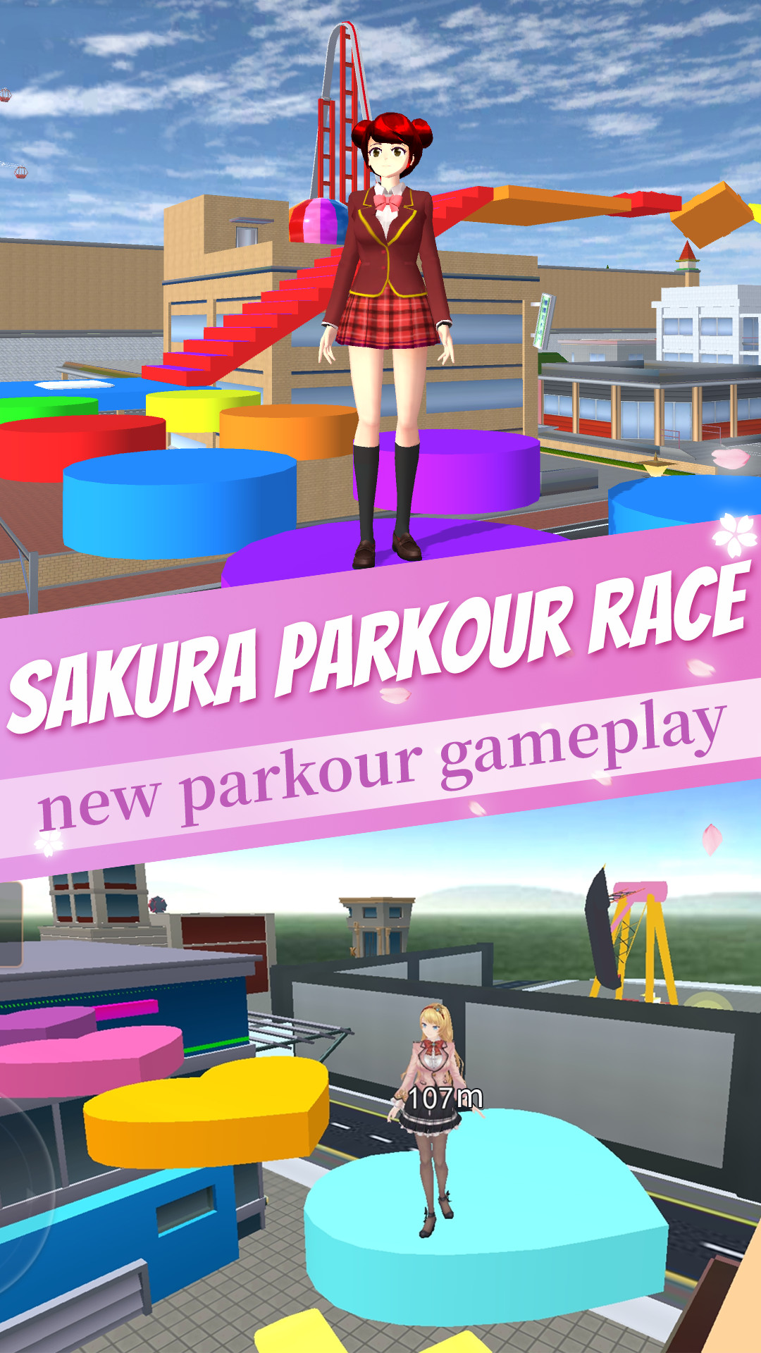 اسکرین شات 1 بازی Anime School Girl Parkour Race
