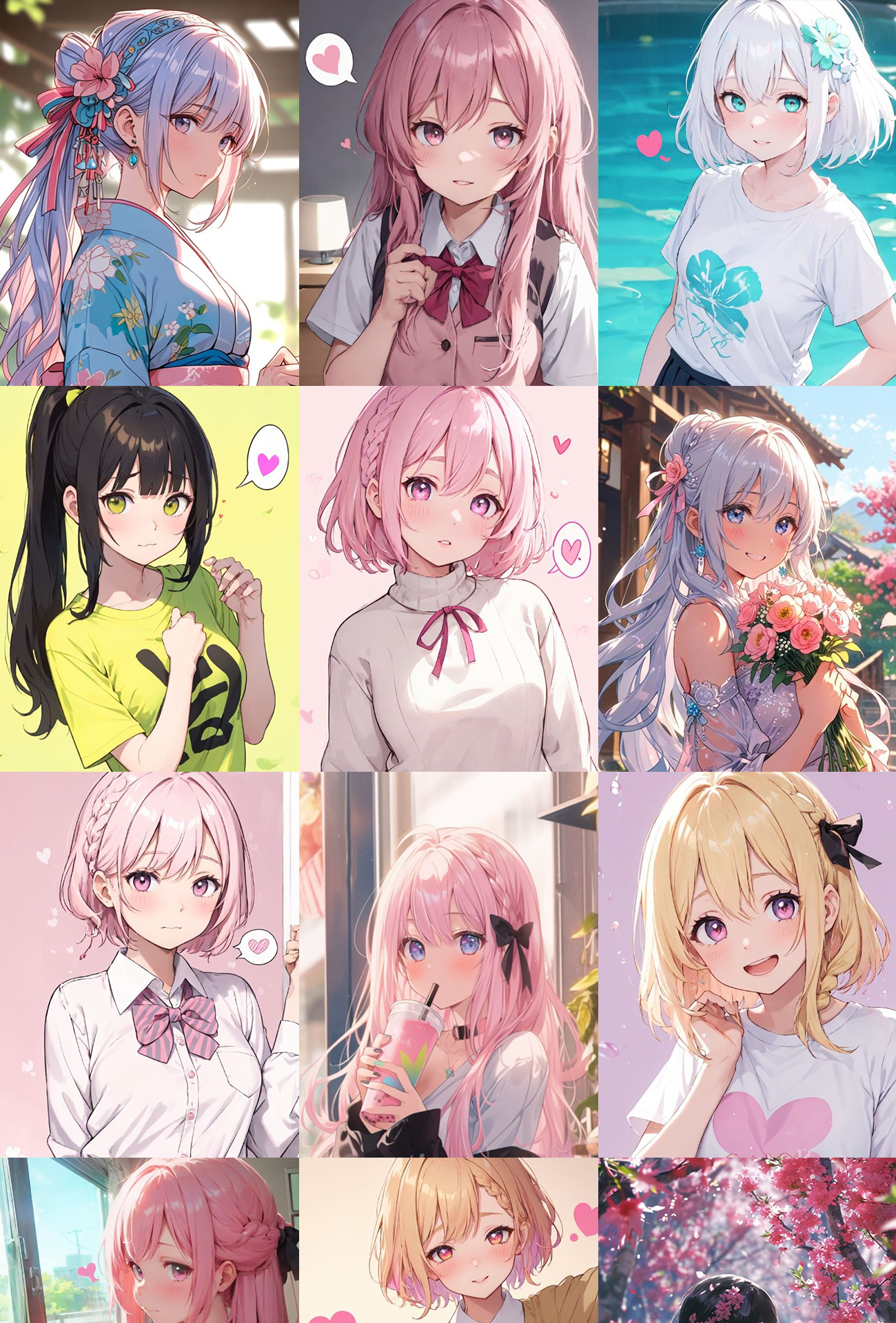 اسکرین شات 1 برنامه Anime Girls Wallpaper