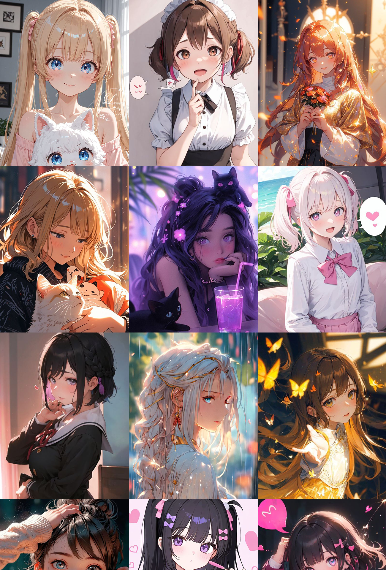 اسکرین شات 2 برنامه Anime Girls Wallpaper