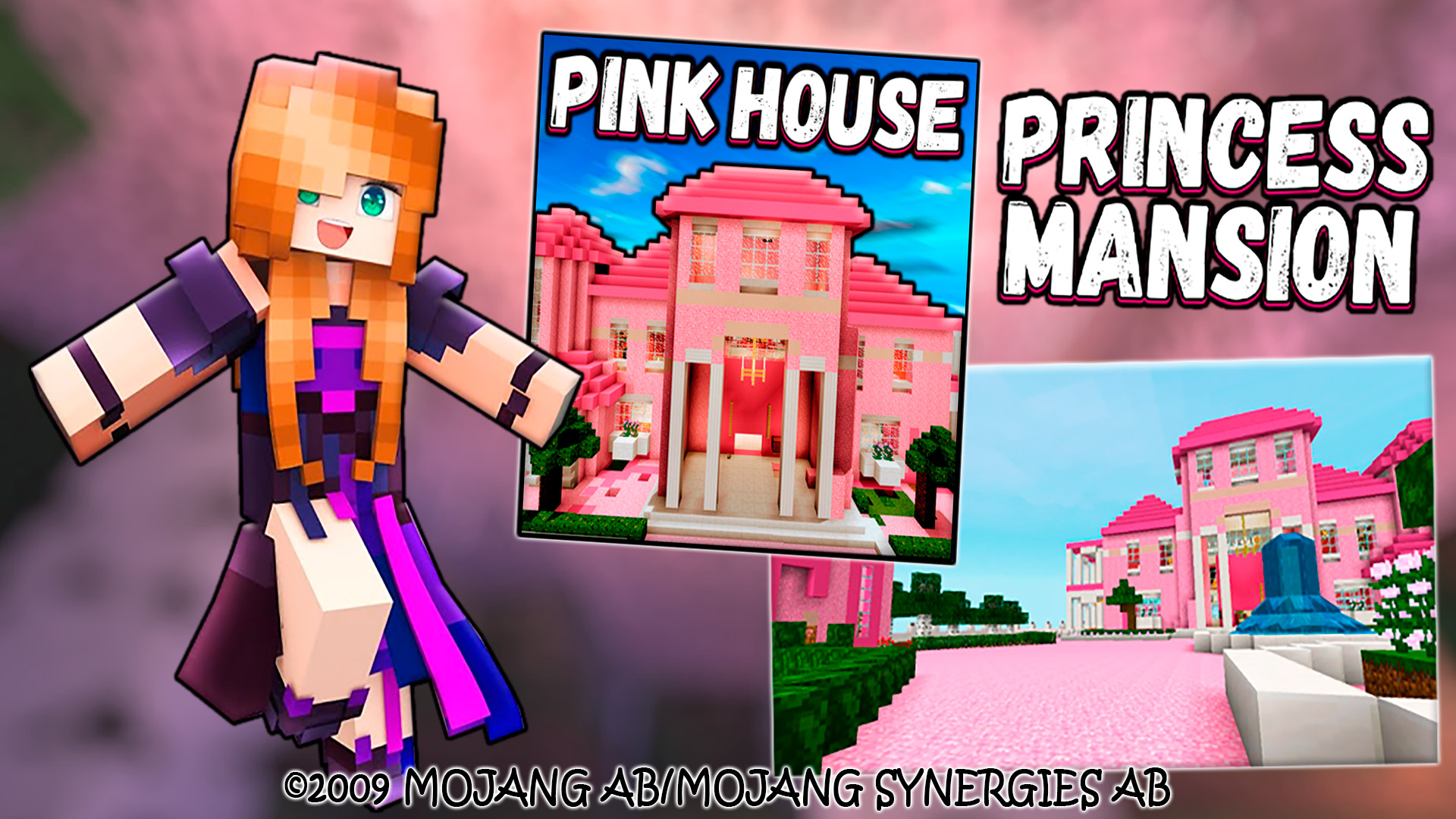 اسکرین شات 4 برنامه Pink Princess House Map [Doll]