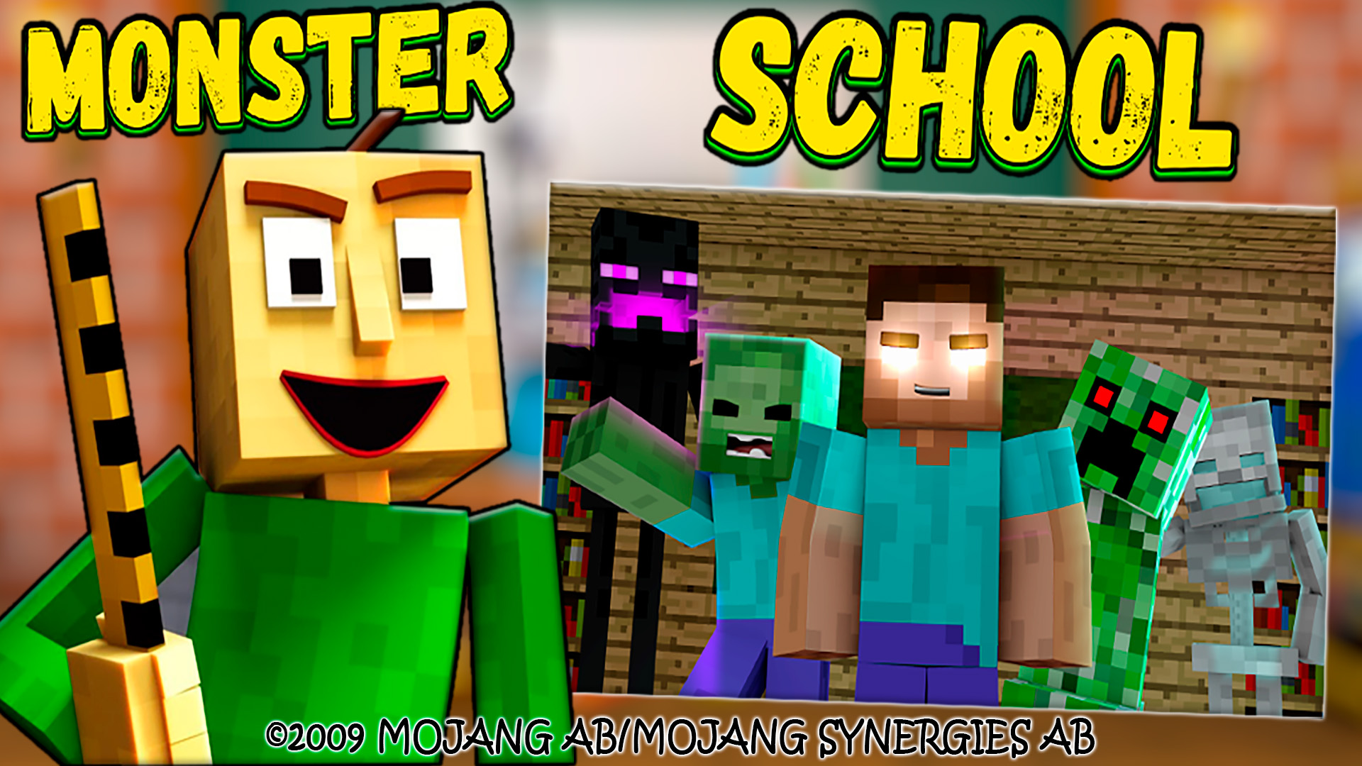 اسکرین شات 4 برنامه Map Monster School [Mod+Skins]
