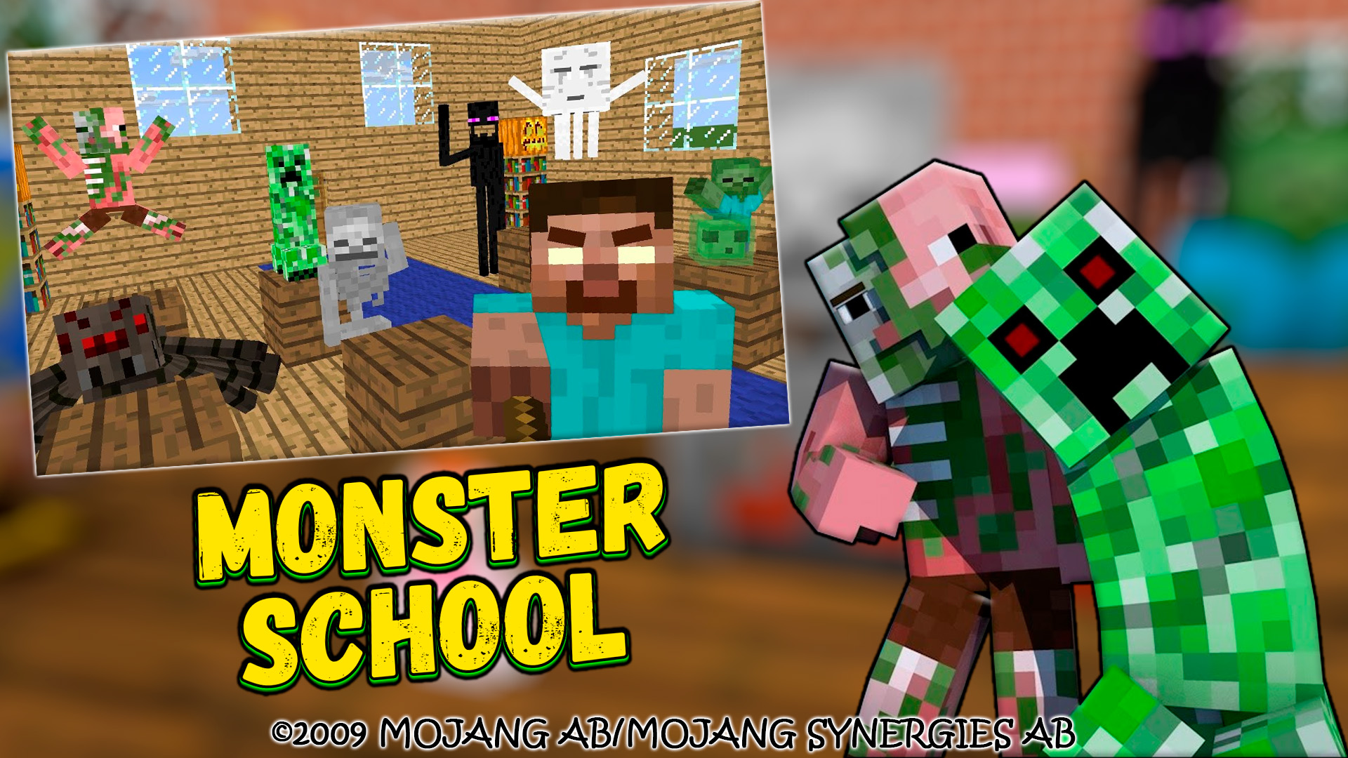 اسکرین شات 2 برنامه Map Monster School [Mod+Skins]
