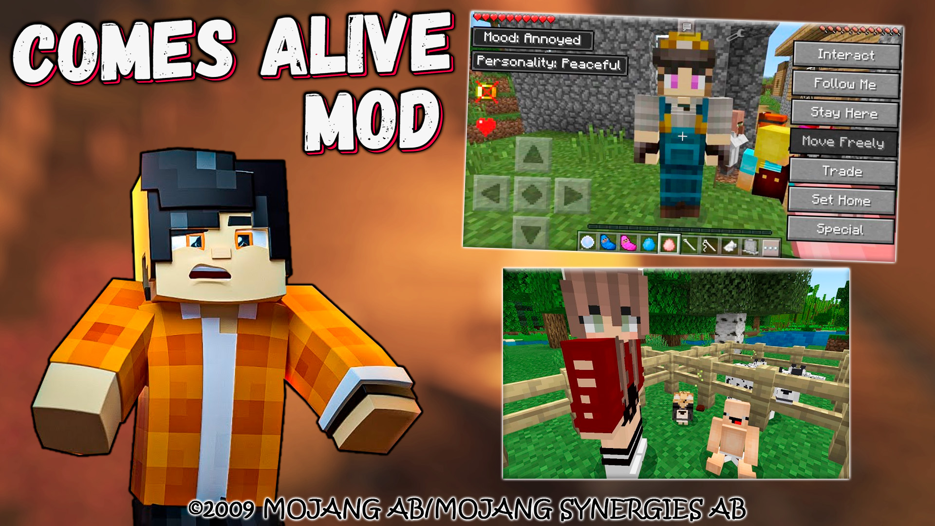 اسکرین شات 2 برنامه Mod Comes Alive [Villagers]