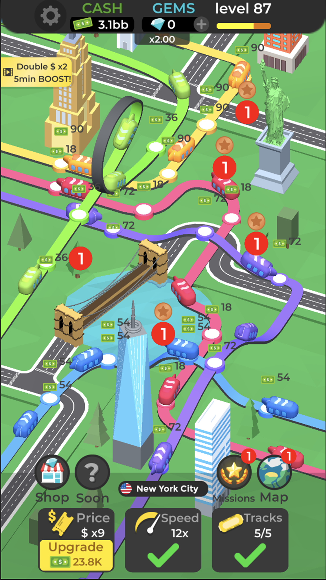 اسکرین شات 5 بازی Subway Idle 3D