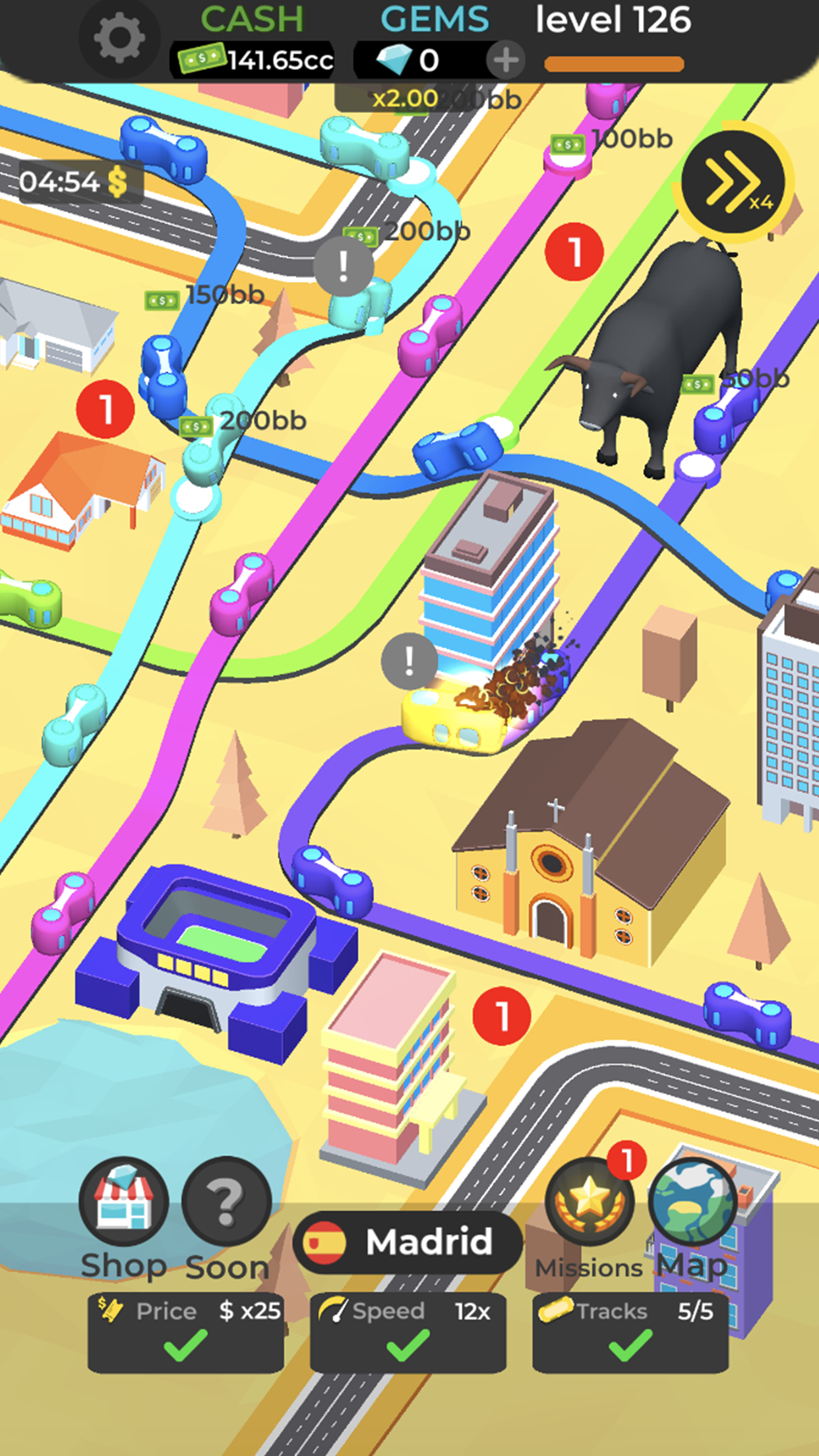 اسکرین شات 1 بازی Subway Idle 3D