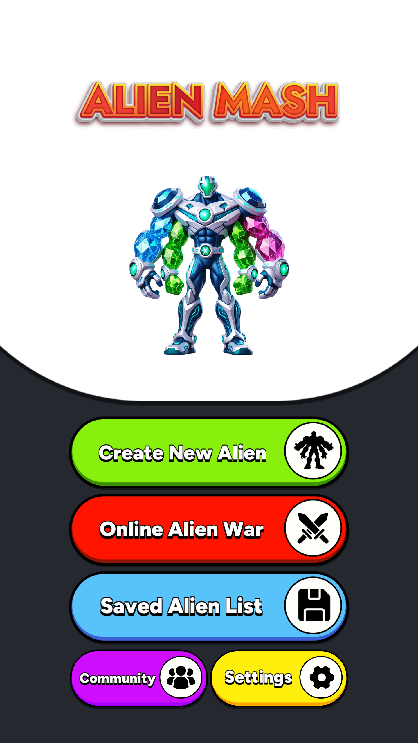 اسکرین شات 1 بازی Alien Mash