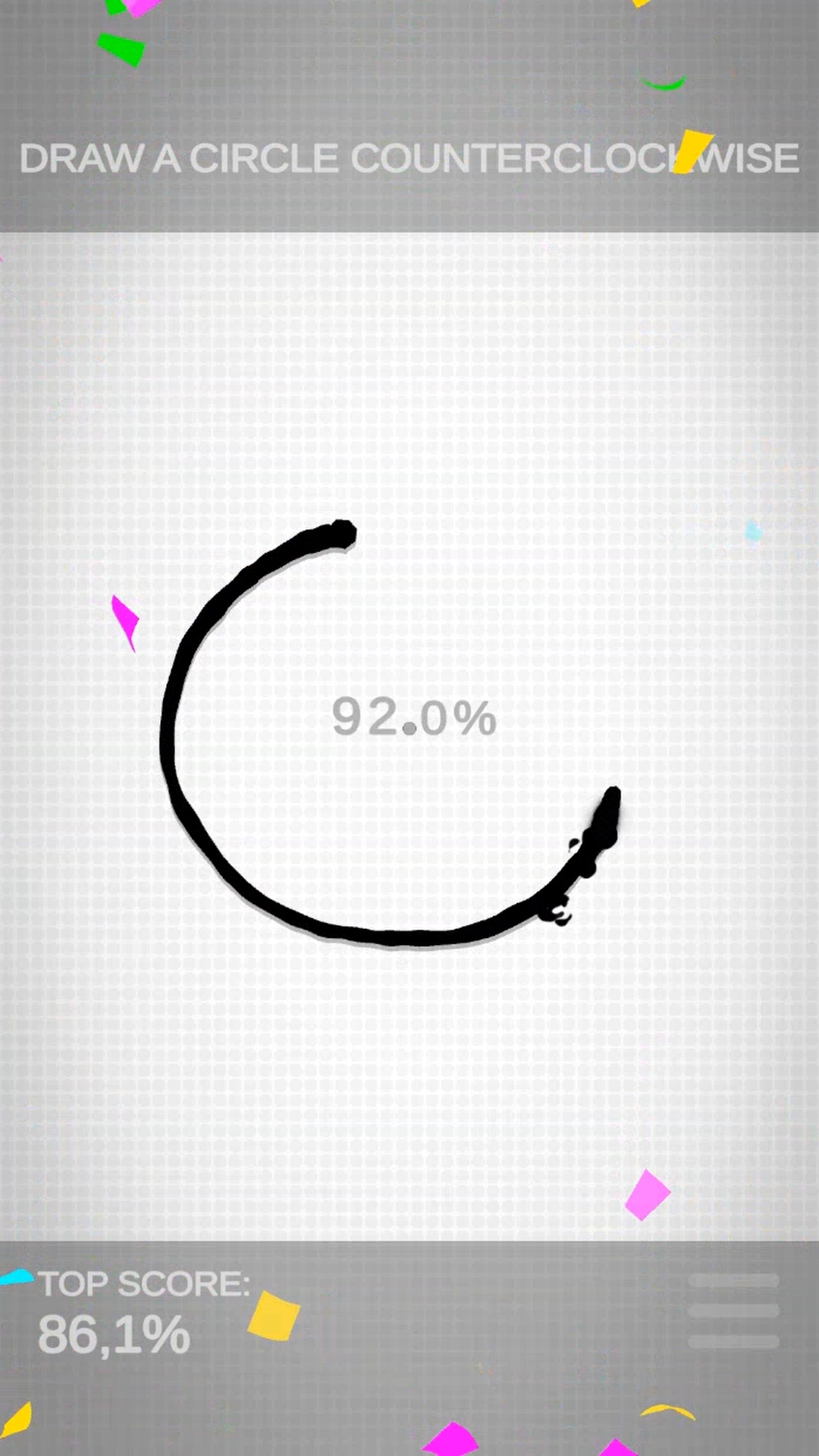 اسکرین شات 1 بازی Draw Perfect Circle Challenge