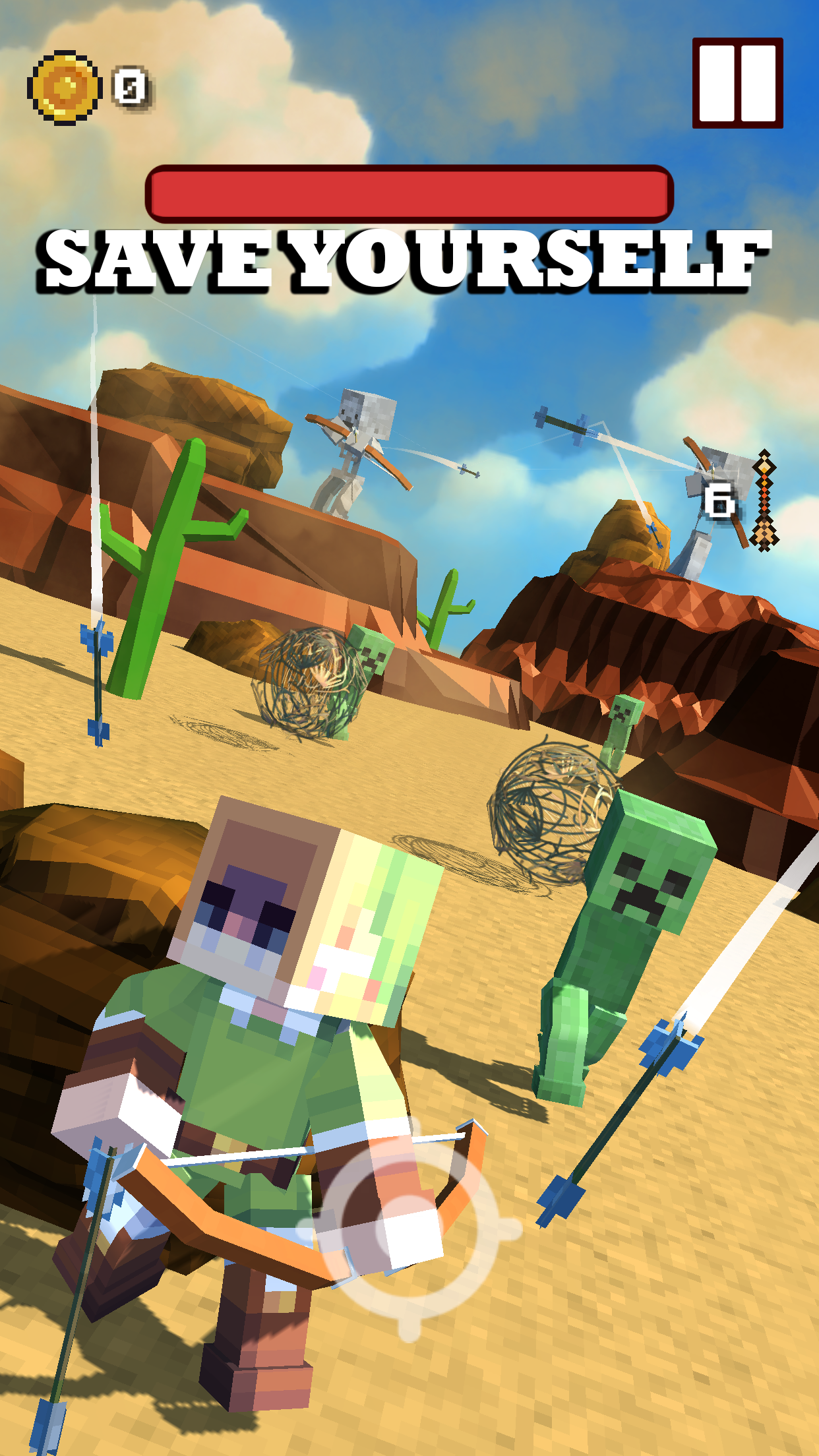 اسکرین شات 1 بازی Craft Blocky Archer