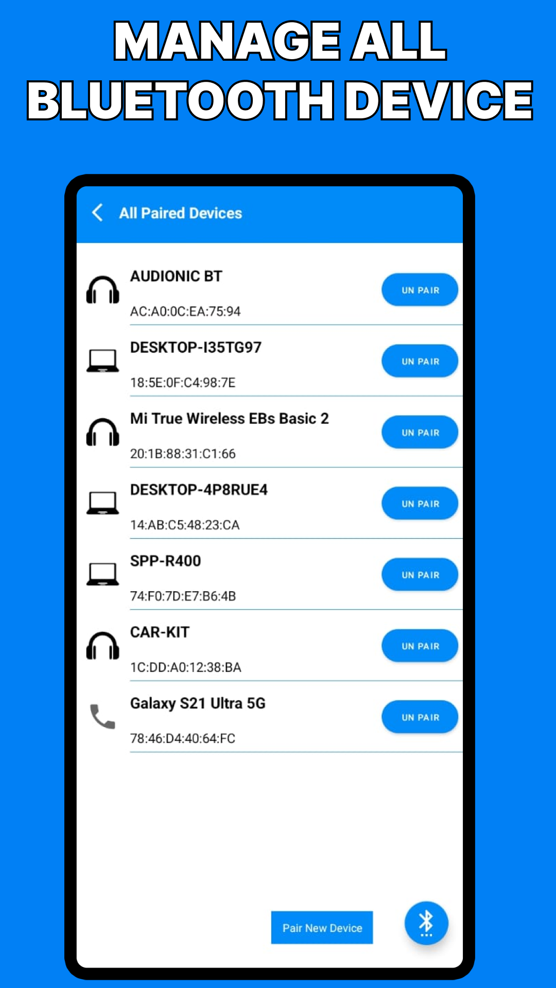 اسکرین شات 5 برنامه Bluetooth Auto Connect