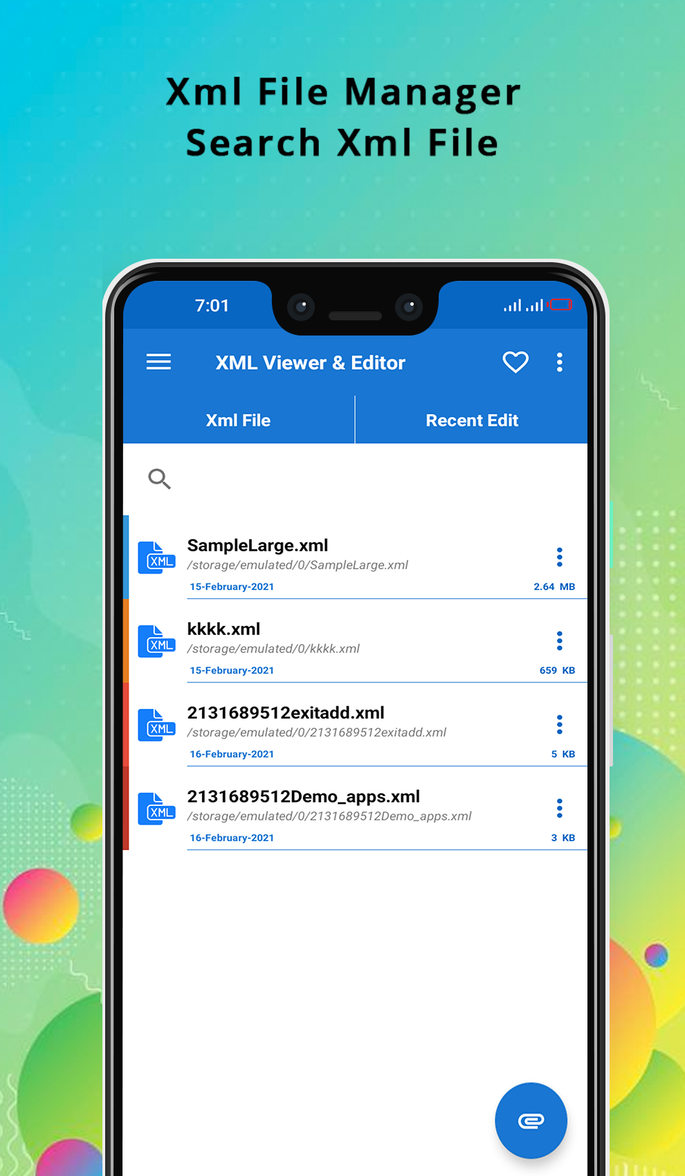 اسکرین شات 5 برنامه Xml Viewer - Xml Editor