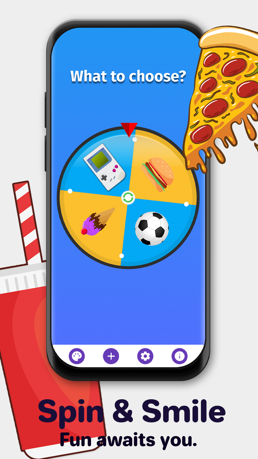 اسکرین شات 2 برنامه Roller Roulette Decision maker