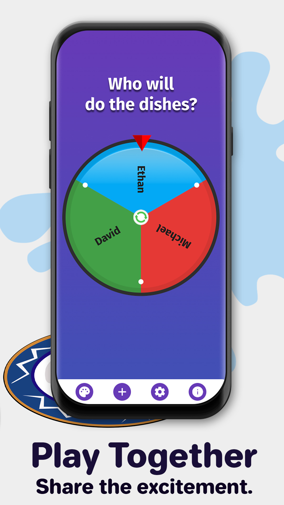 اسکرین شات 4 برنامه Roller Roulette Decision maker