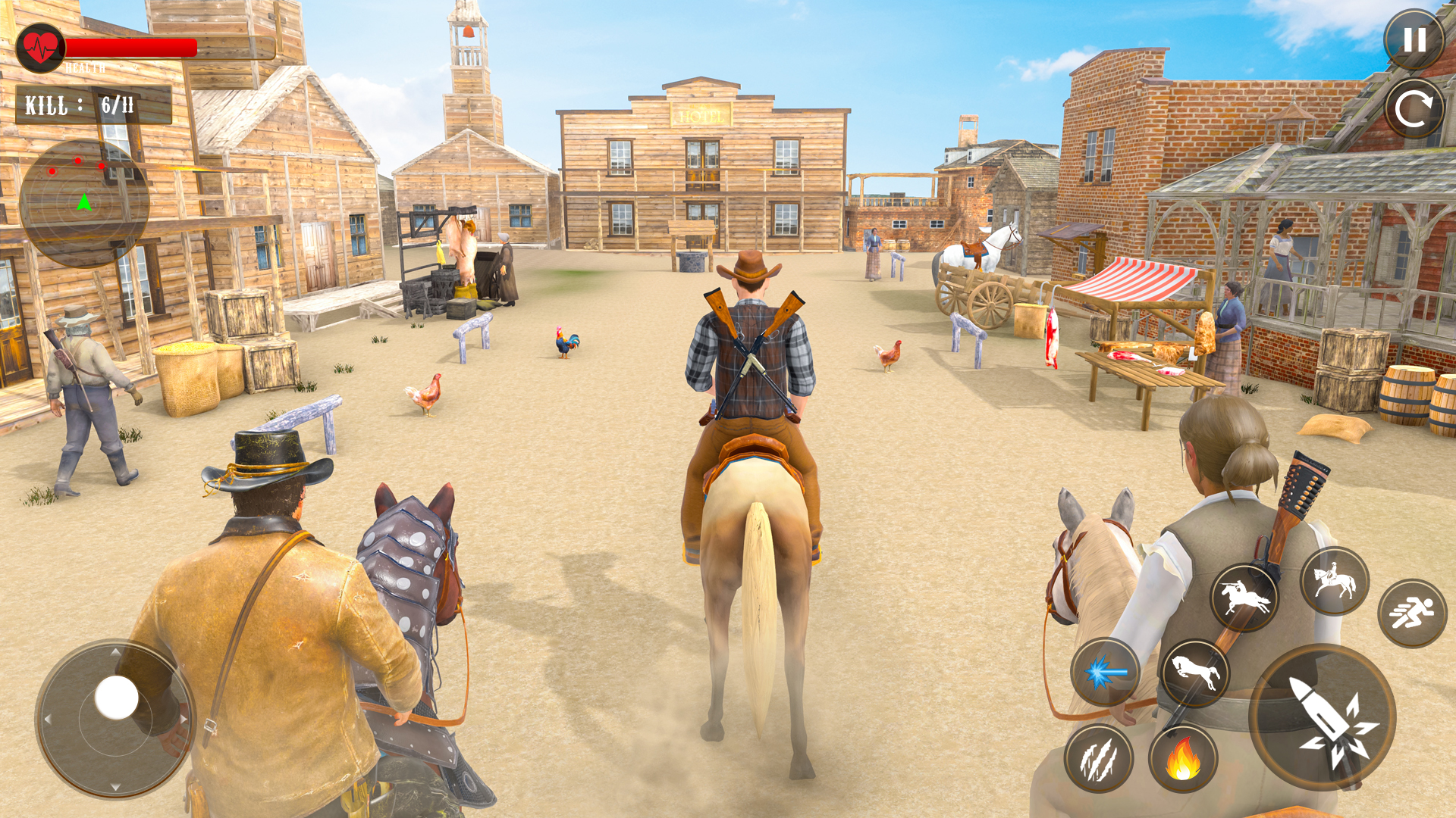 اسکرین شات 2 بازی West Cowboy Wild Horse Riding