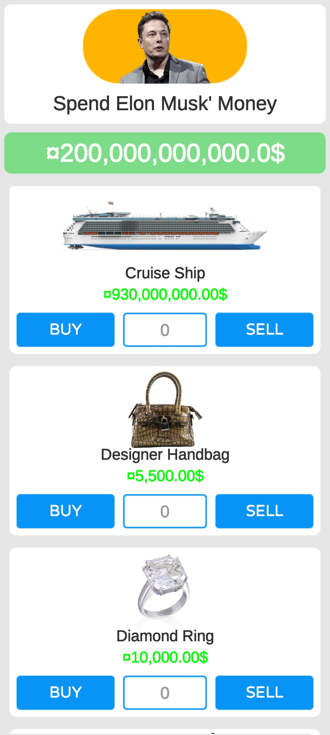 اسکرین شات 6 بازی Spend Elon Musk' Money