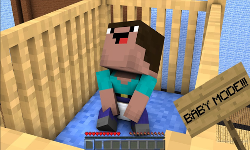 اسکرین شات 1 بازی Baby Mode Mod for Minecraft PE