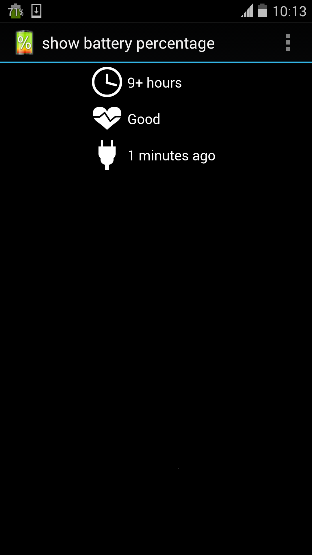 اسکرین شات 4 برنامه show battery percentage