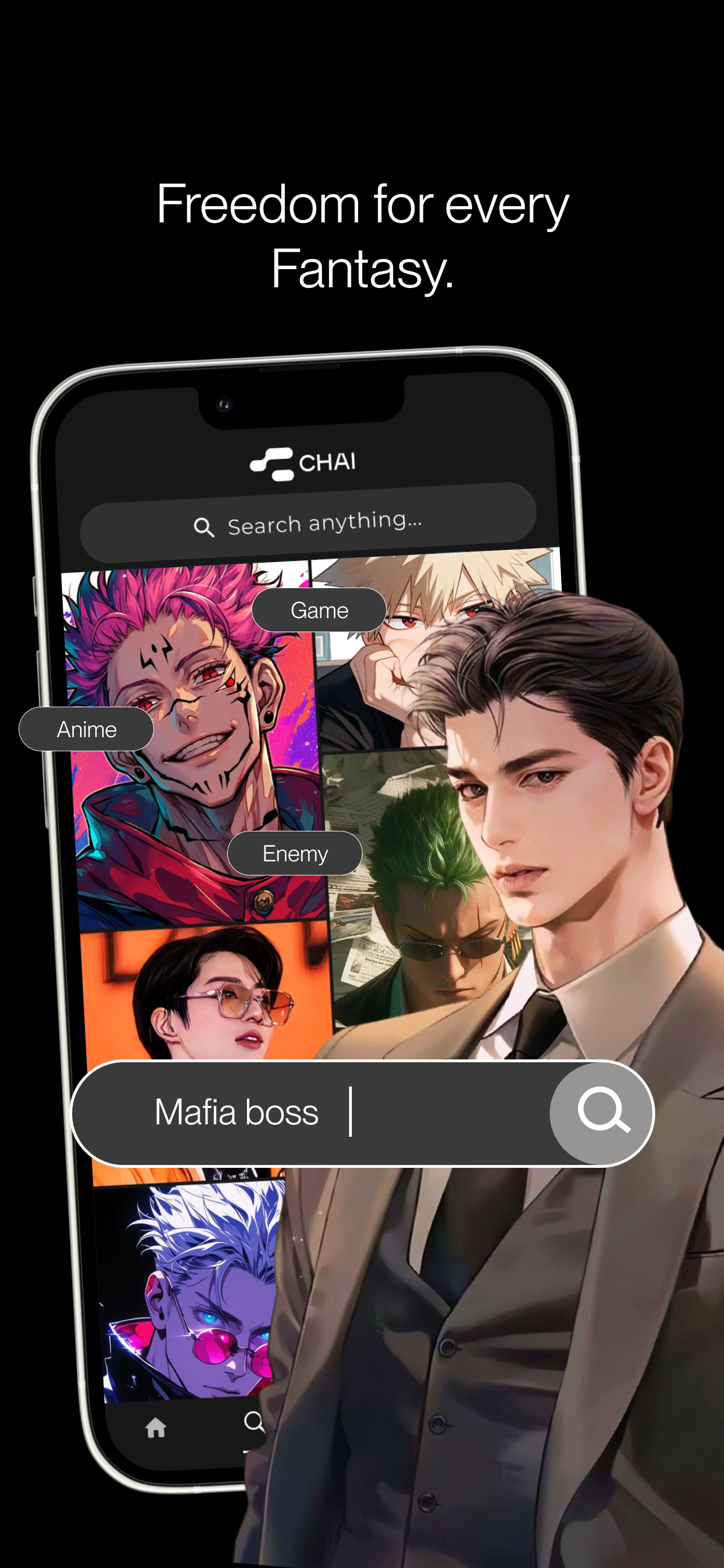 اسکرین شات 2 برنامه Chai: Chat AI Platform