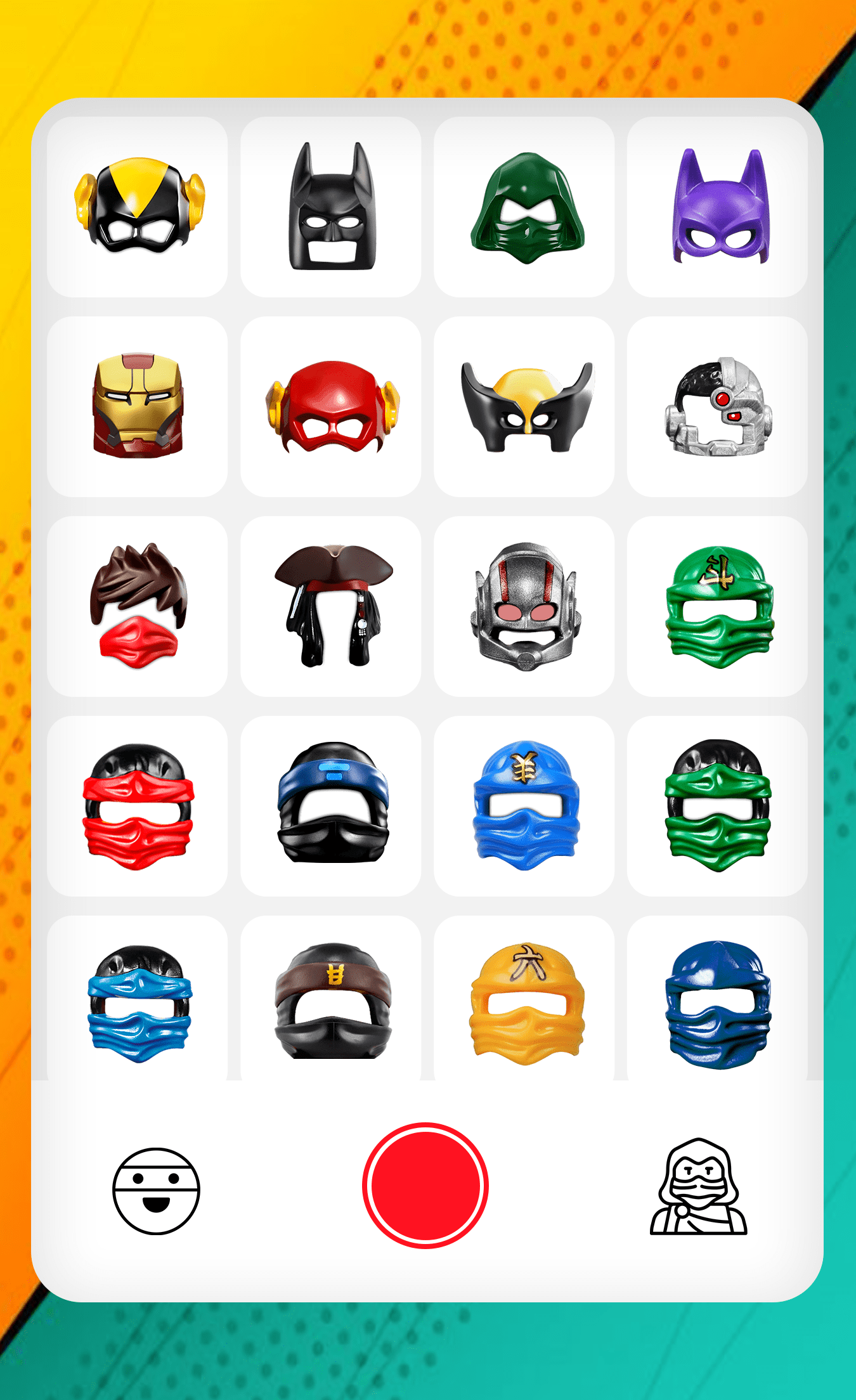اسکرین شات 2 برنامه Super Ninja Mask Photo Editor