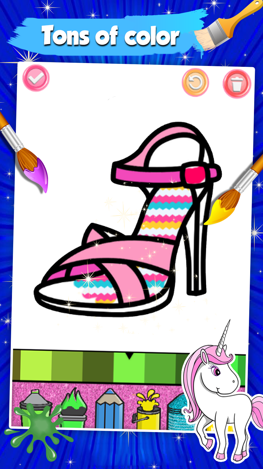 اسکرین شات 4 برنامه Beauty Coloring Book Glitter