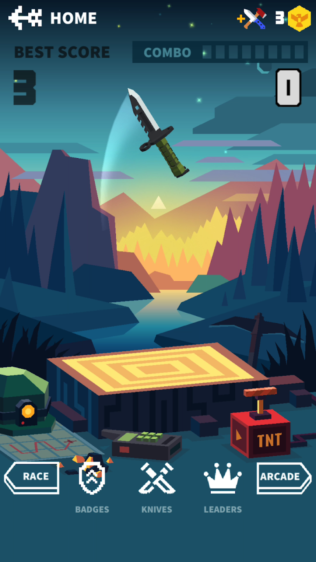 اسکرین شات 5 بازی Flippy Knife: 3D flipping game